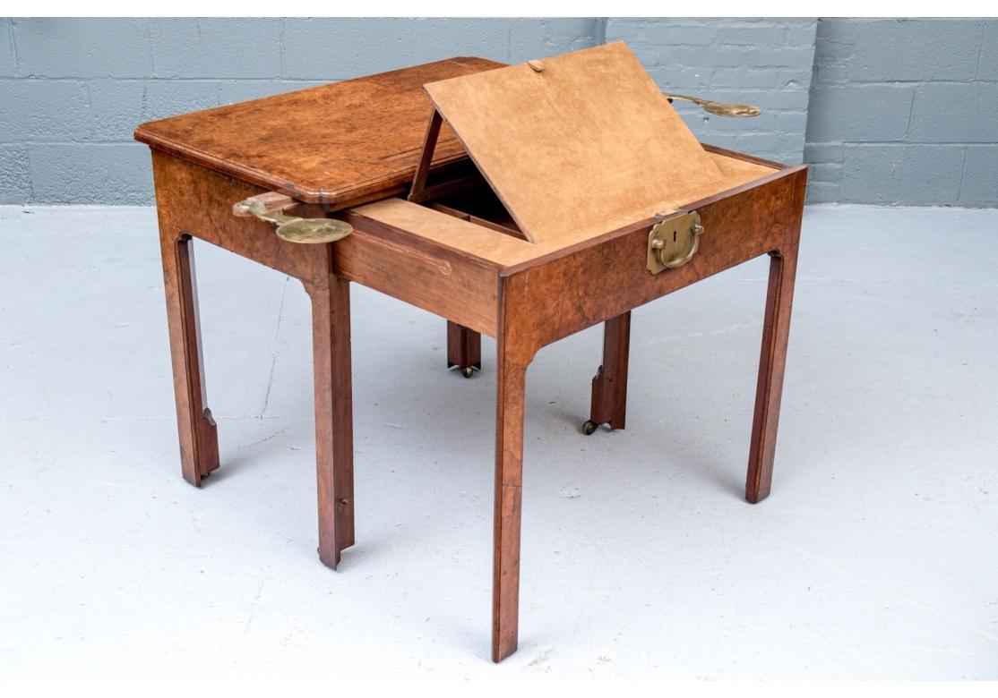 Außergewöhnliche Antike Anglo-Chinesische Padouk Holz Metamorphic Architekten Tabelle (Regency) im Angebot