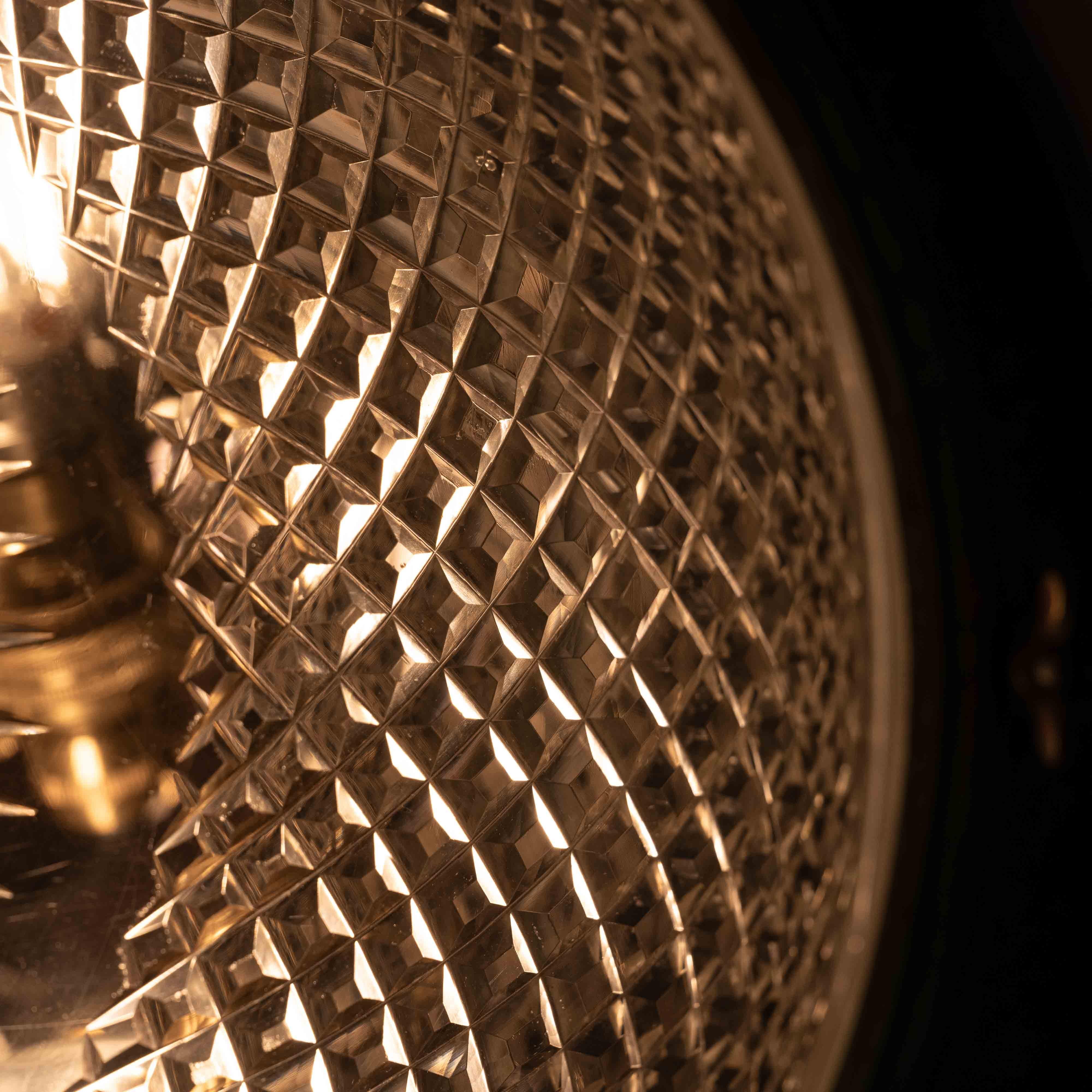 Eccezionale plafoniera a filo in cristallo antico e ottone decorativo in vendita 2