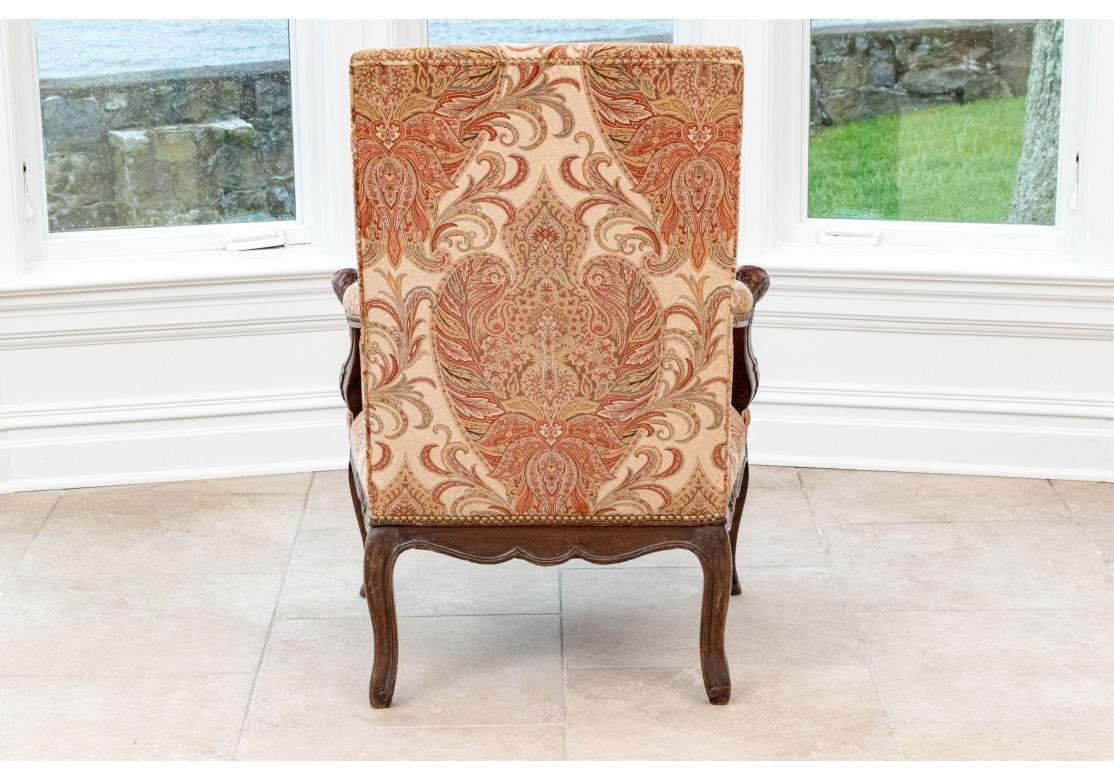Exceptional Antique English Library Arm Chair For Sale 6