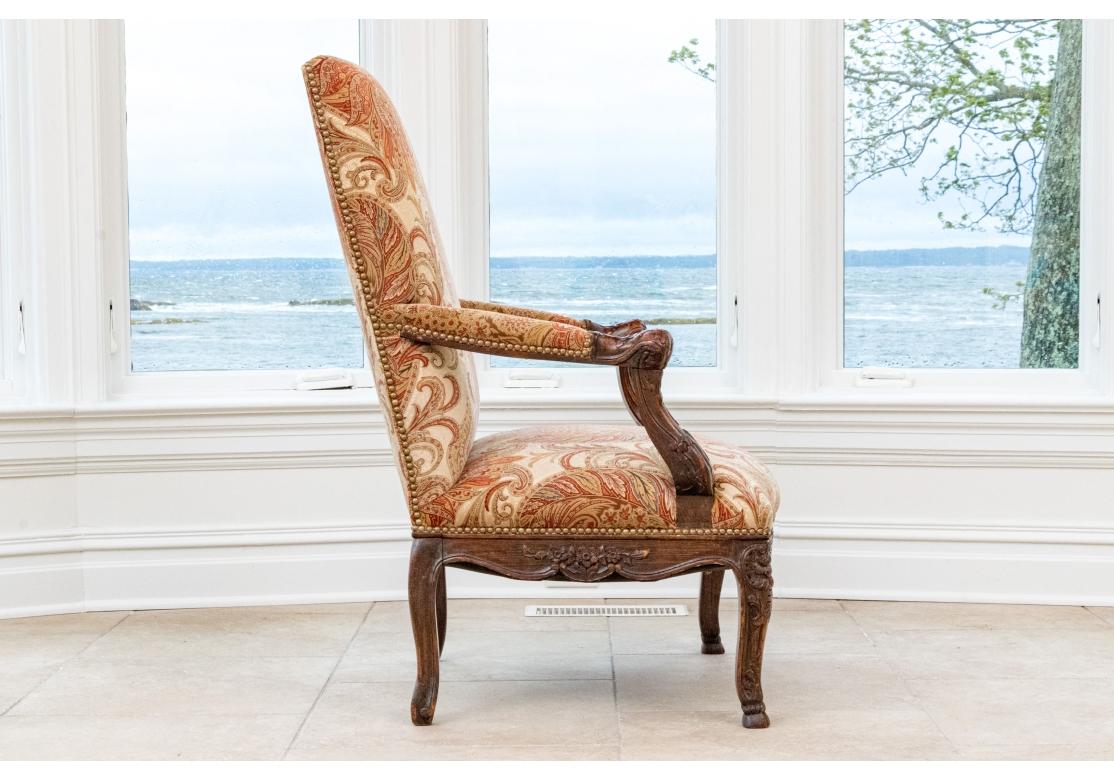 Exceptional Antique English Library Arm Chair For Sale 8