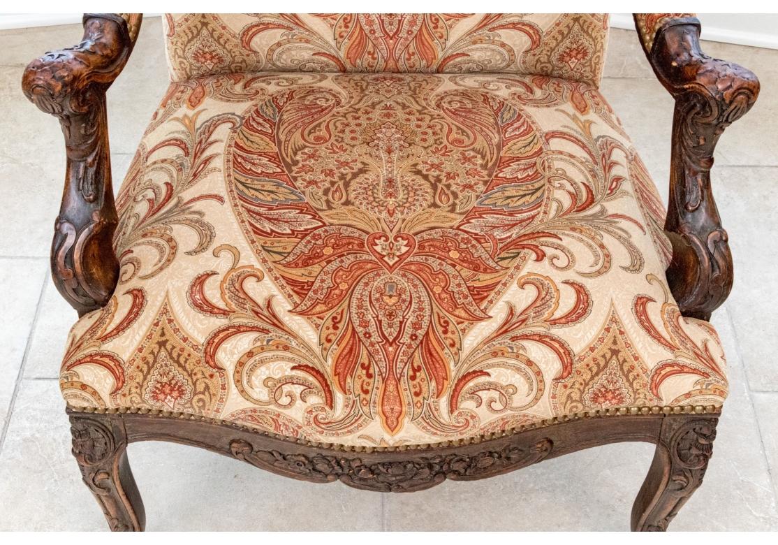 Exceptional Antique English Library Arm Chair For Sale 2