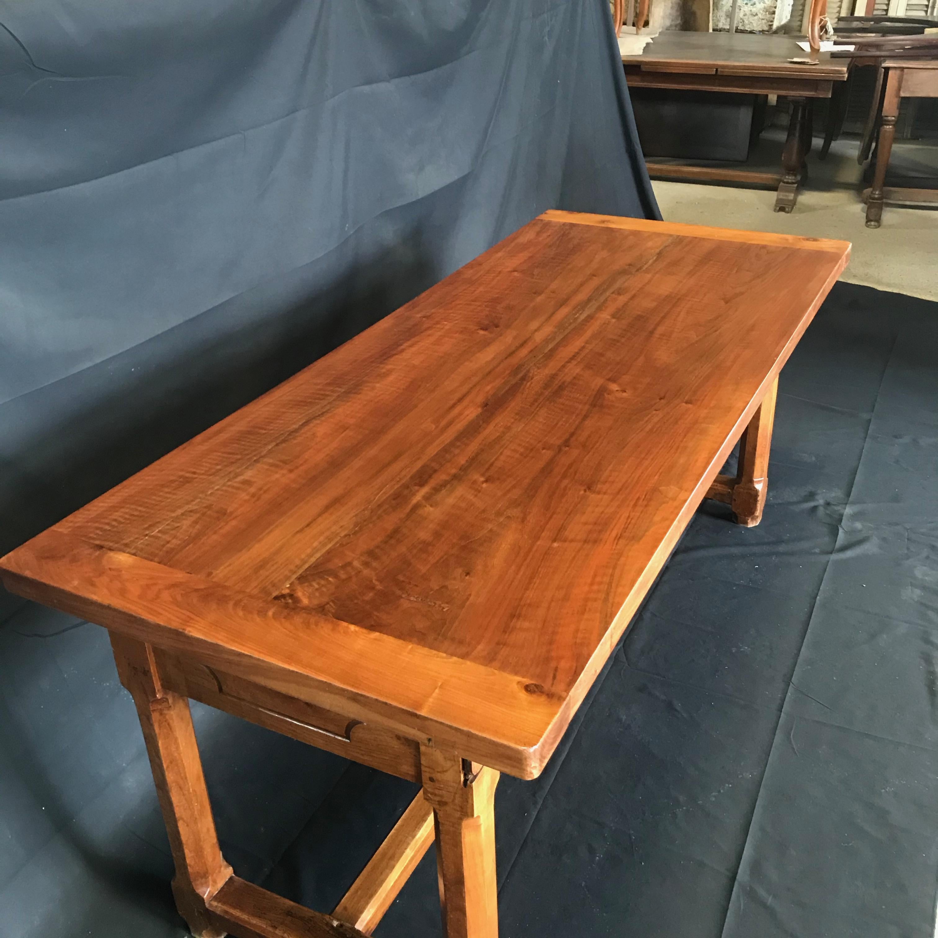 Exceptional Antique French Cherry Farm Dining Table 5