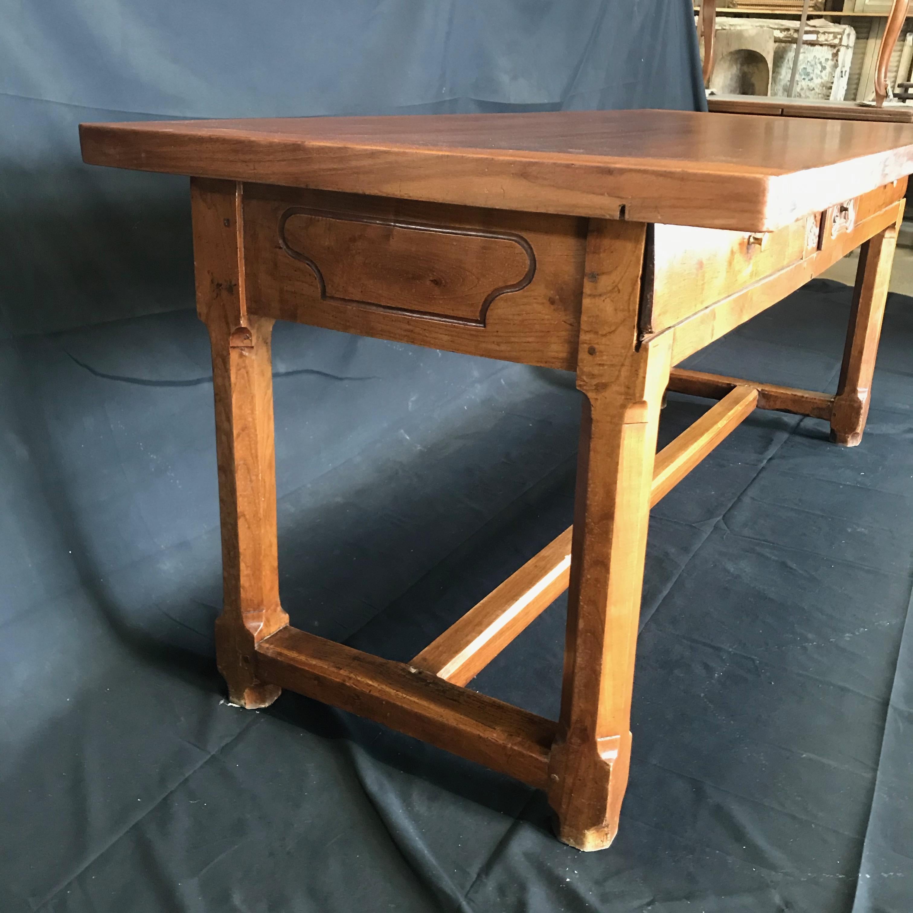 Exceptional Antique French Cherry Farm Dining Table 6