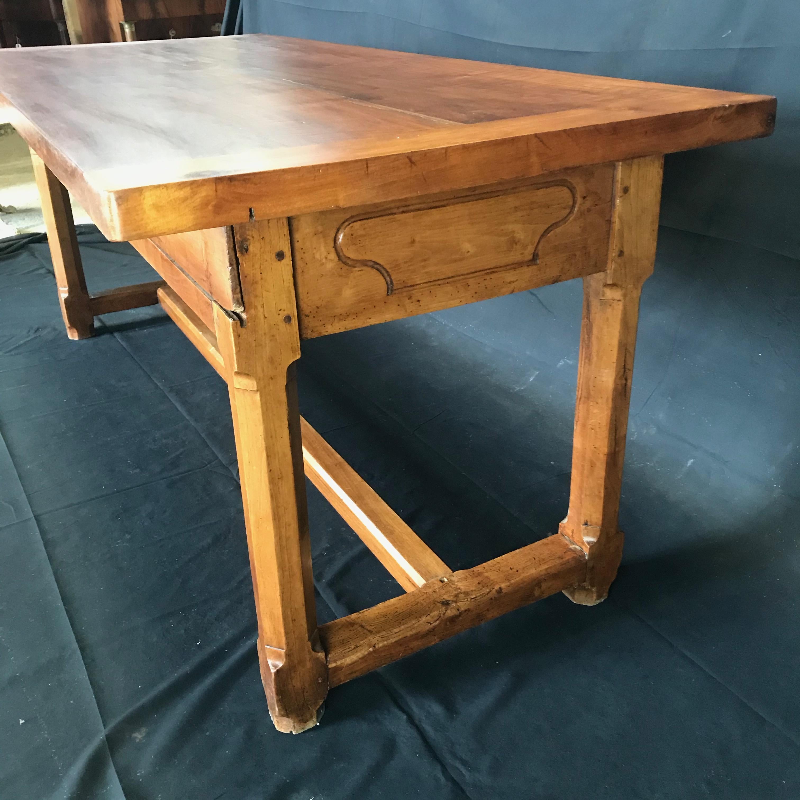 Exceptional Antique French Cherry Farm Dining Table 9