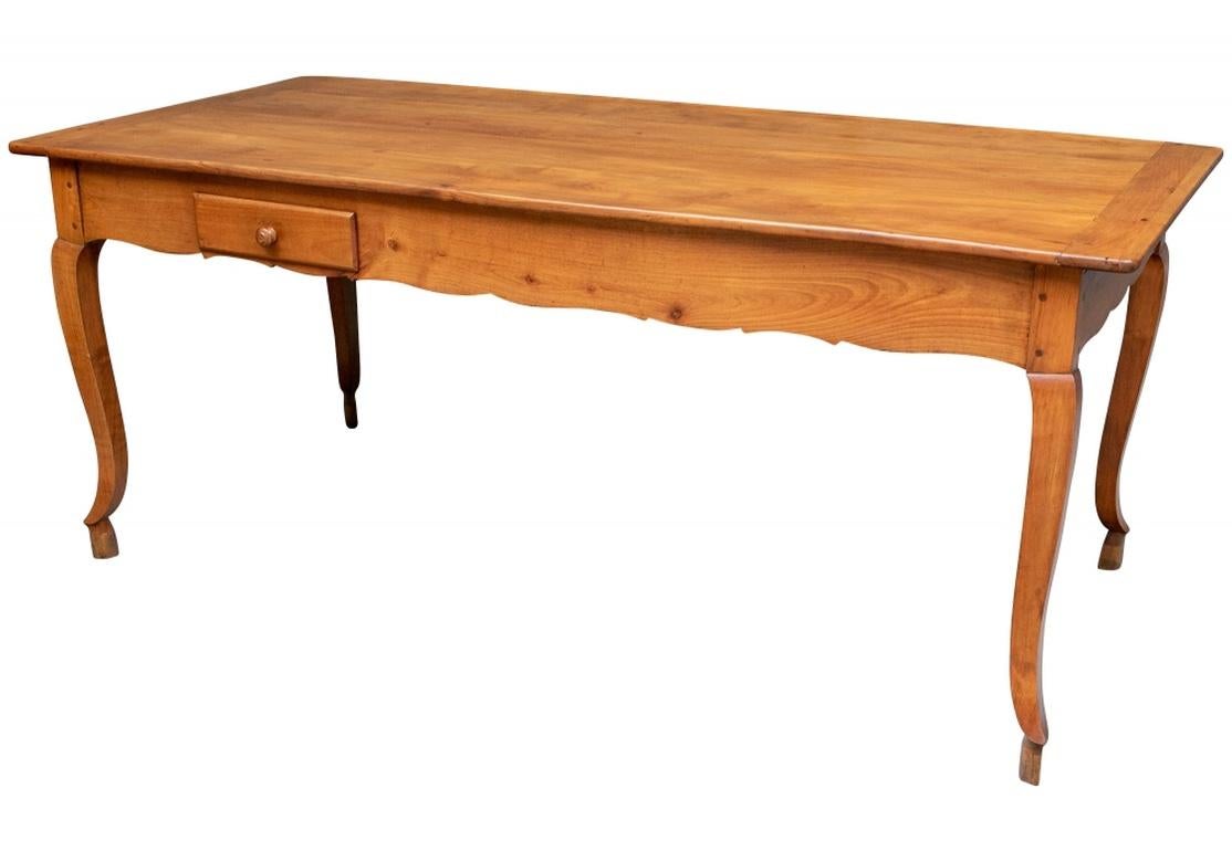 Exceptional Antique French Cherry Farm Table 8