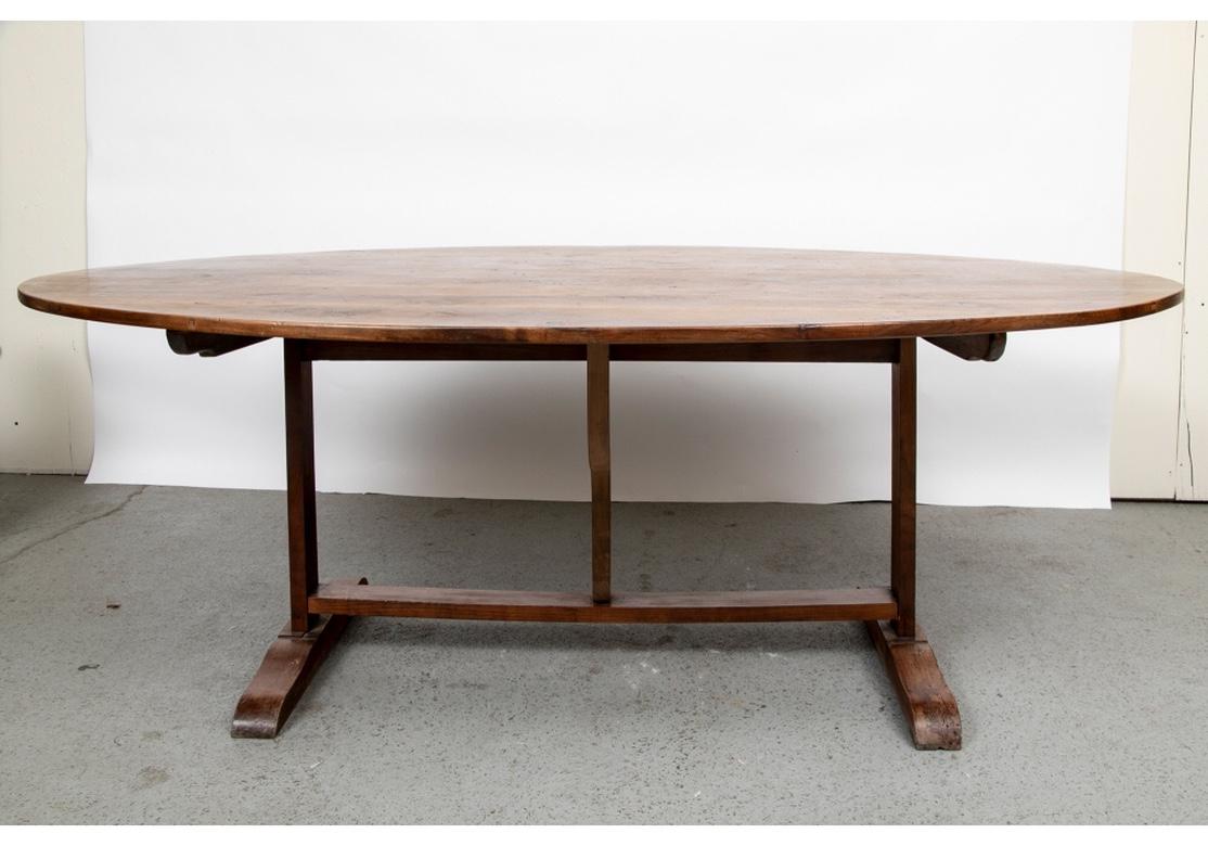 Exceptional Antique French Walnut Vineyard Harvest Table 2