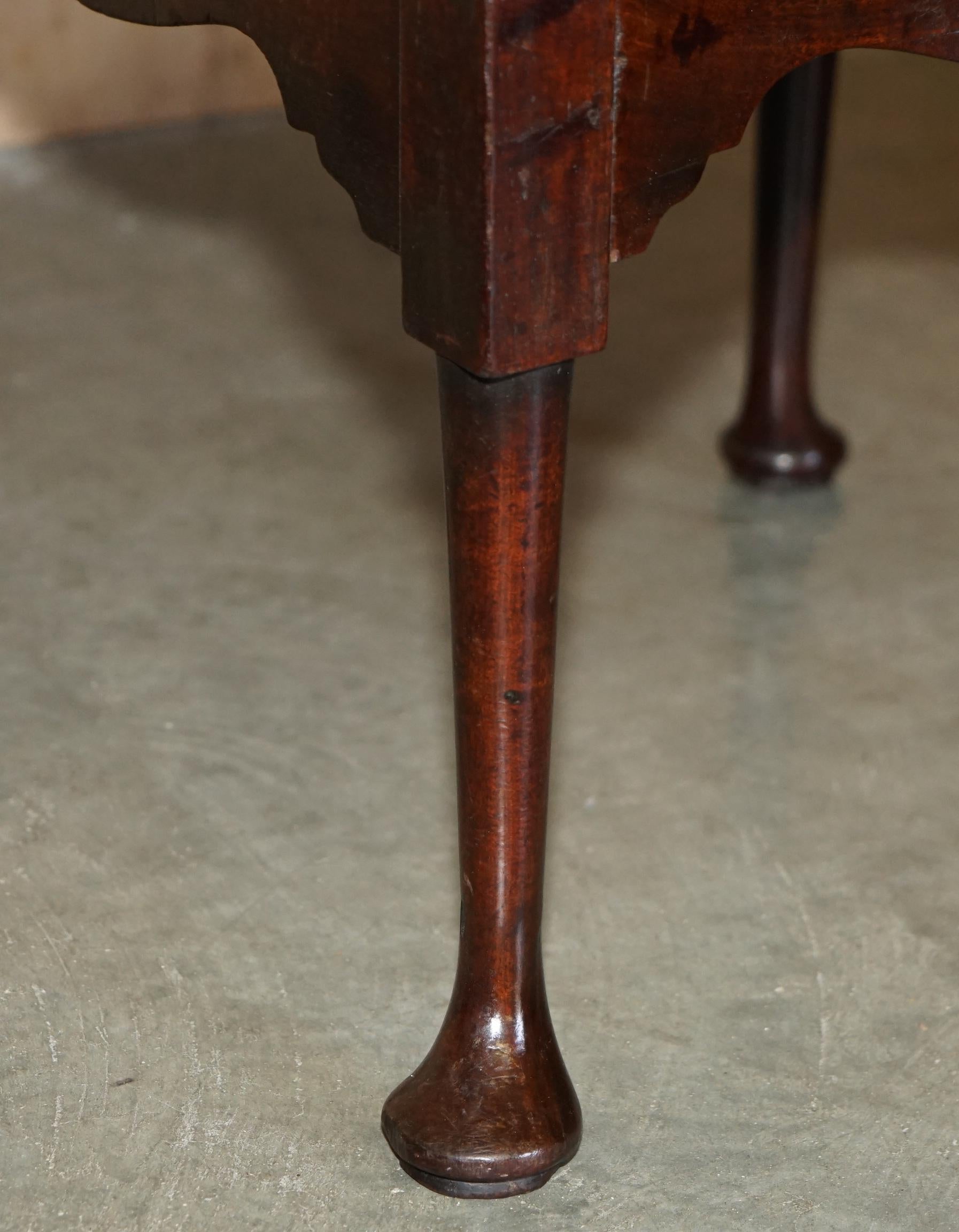 ECCEZIONALE POLTRONA D'ANGOLO DI GEORGE I CIRCA 1710-1720 AMERICANA IN LEGNO DI HARWOOD in vendita 7