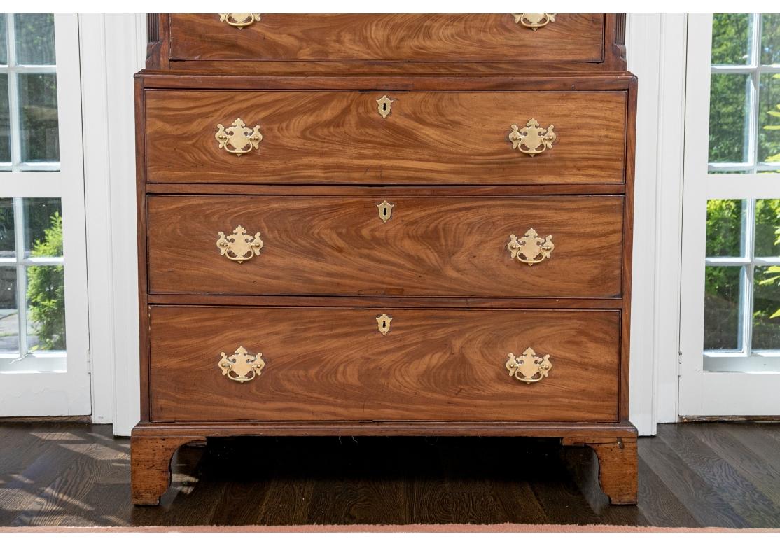 Exceptional Antique George III Chest-On-Chest For Sale 1