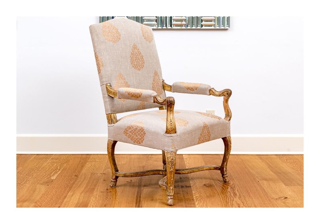 Excepcional Sillón Antiguo Tallado Estilo Luis XIII en venta 15