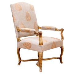 Exceptional Antique Louis XIII Style Carved Armchair