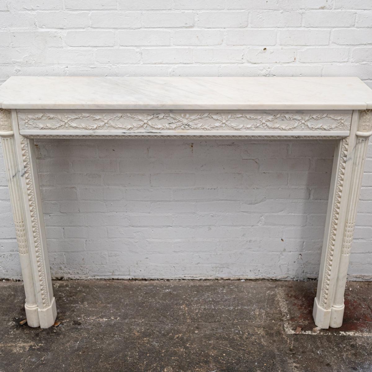 Exceptional Antique Louis XVI Style Marble Chimneypiece In Good Condition For Sale In Ware, GB