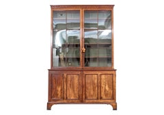 Exceptional Antique Mahogany Bookcase Cabinet