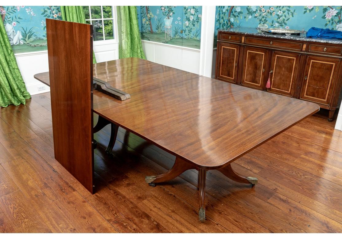 Exceptional Antique Mahogany Double Pedestal Dining Table  For Sale 2