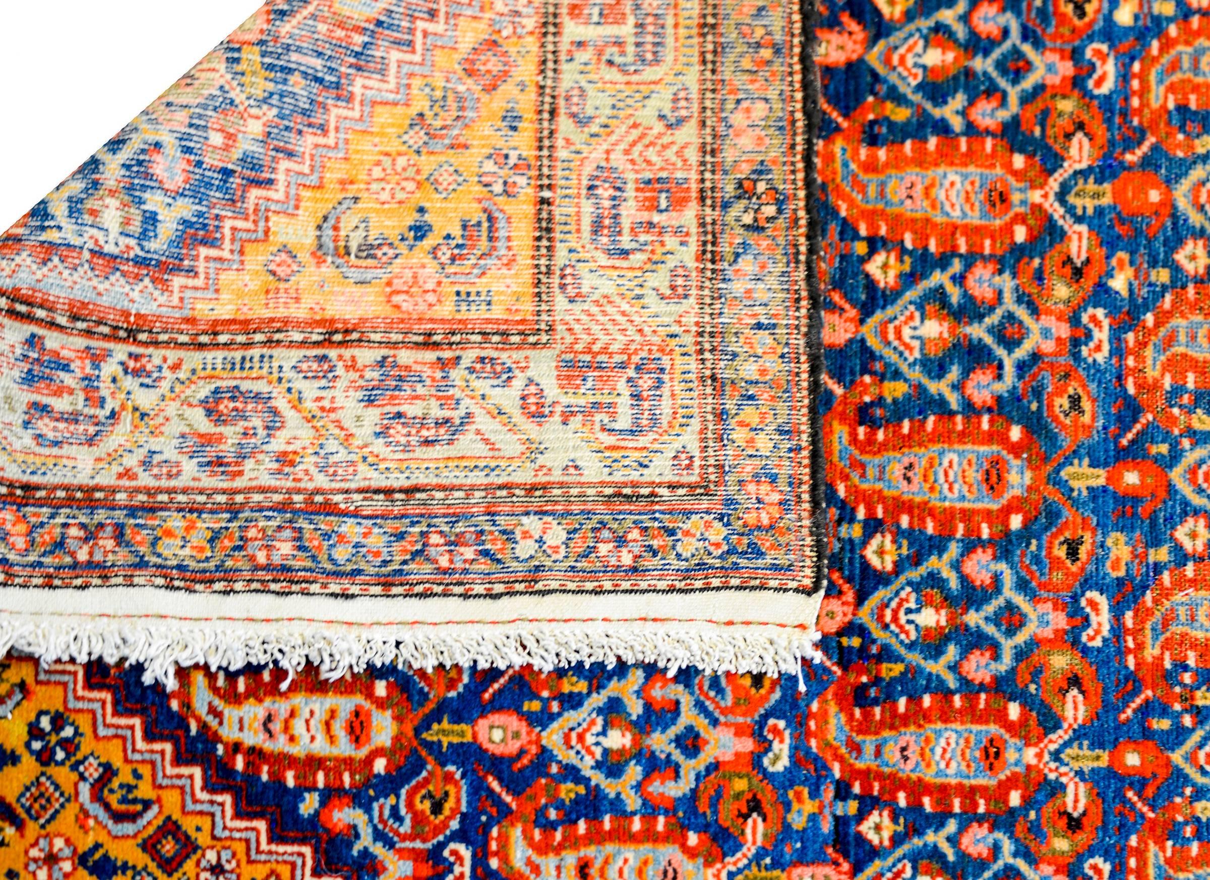 Exceptional Antique Malayer Runner In Good Condition For Sale In Chicago, IL