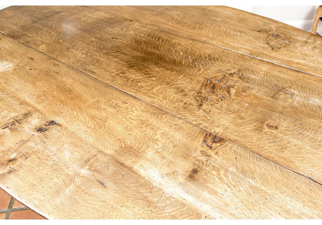 Exceptionnelle table de salle à manger à abattant en Oak Oak antique en vente 6