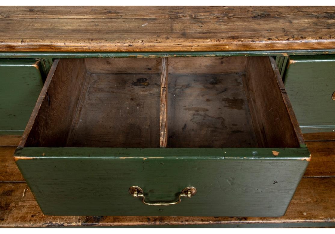 Exceptional Antique Painted Pine Welsh Cupboard 3