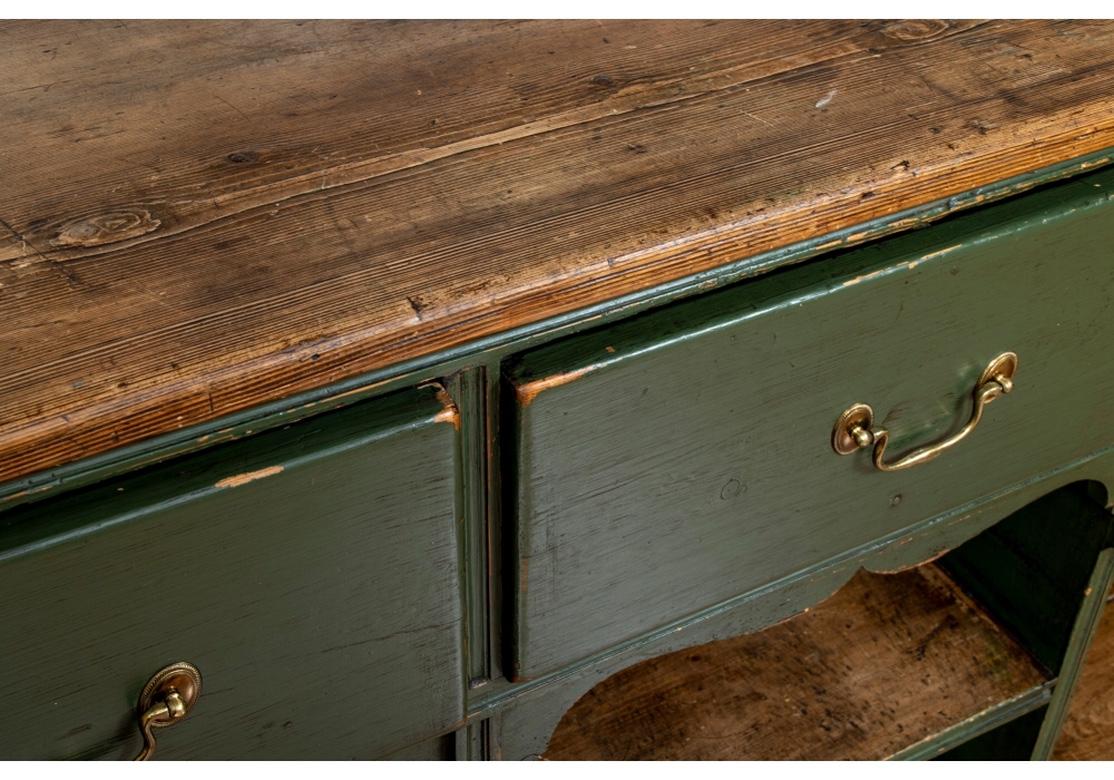Exceptional Antique Painted Pine Welsh Cupboard 4