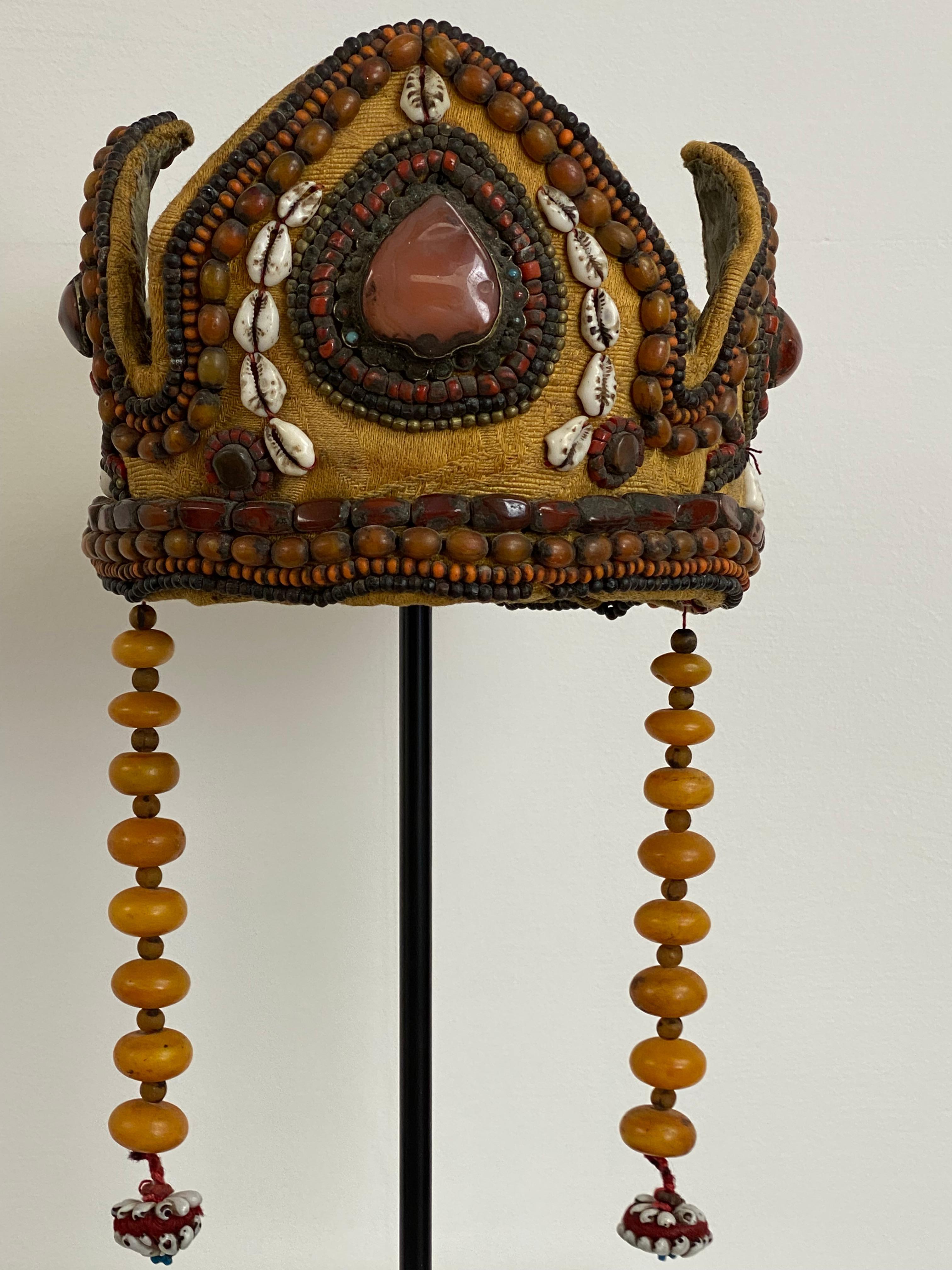 Exceptional Antique Tibetan Parure made of a Head Ornament and Collier 13