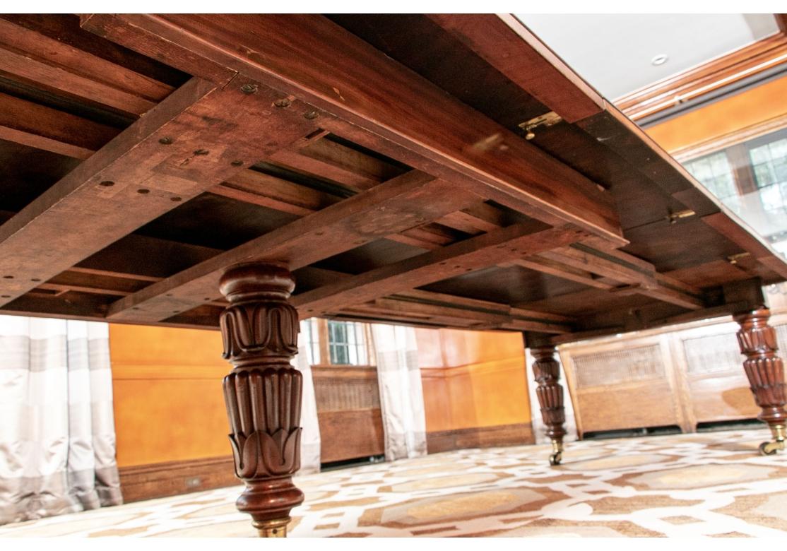 Exceptionnelle table à rallonge de salle à manger/banquet William IV ancienne en vente 1