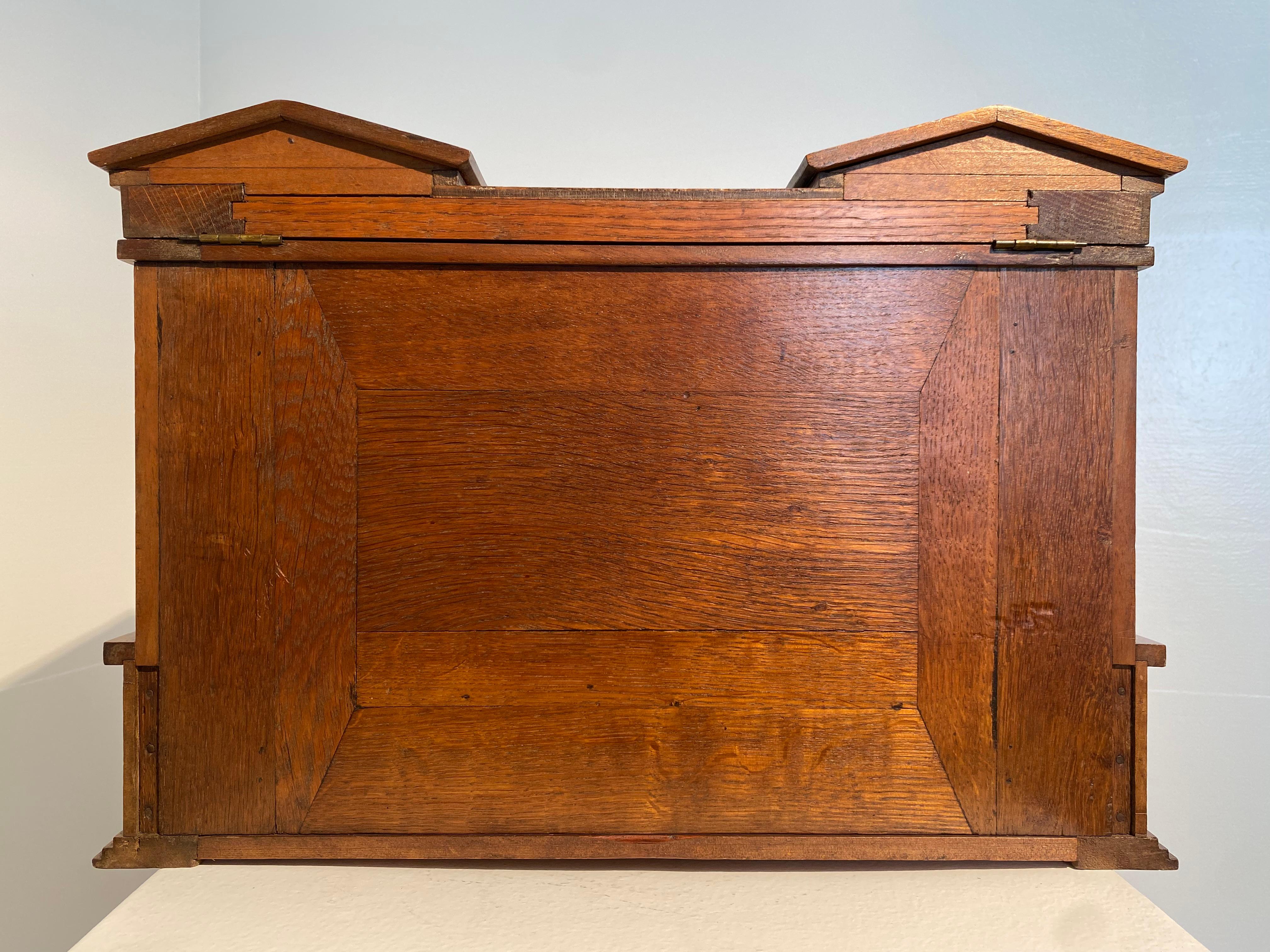 Exceptional , antique wooden Letter Box For Sale 9