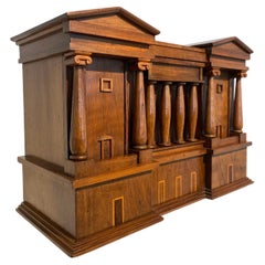 Exceptional , antique wooden Letter Box