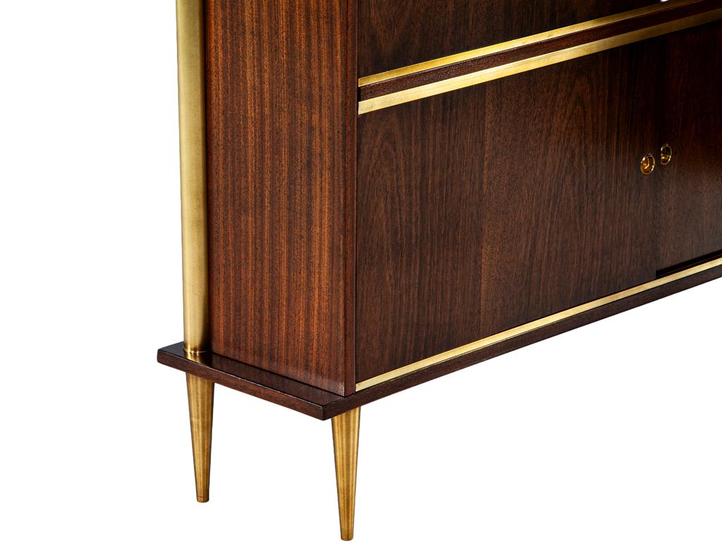 Eccezionale mobile bar Art Deco di Jules Leleu, anni '40 circa, Francia 7