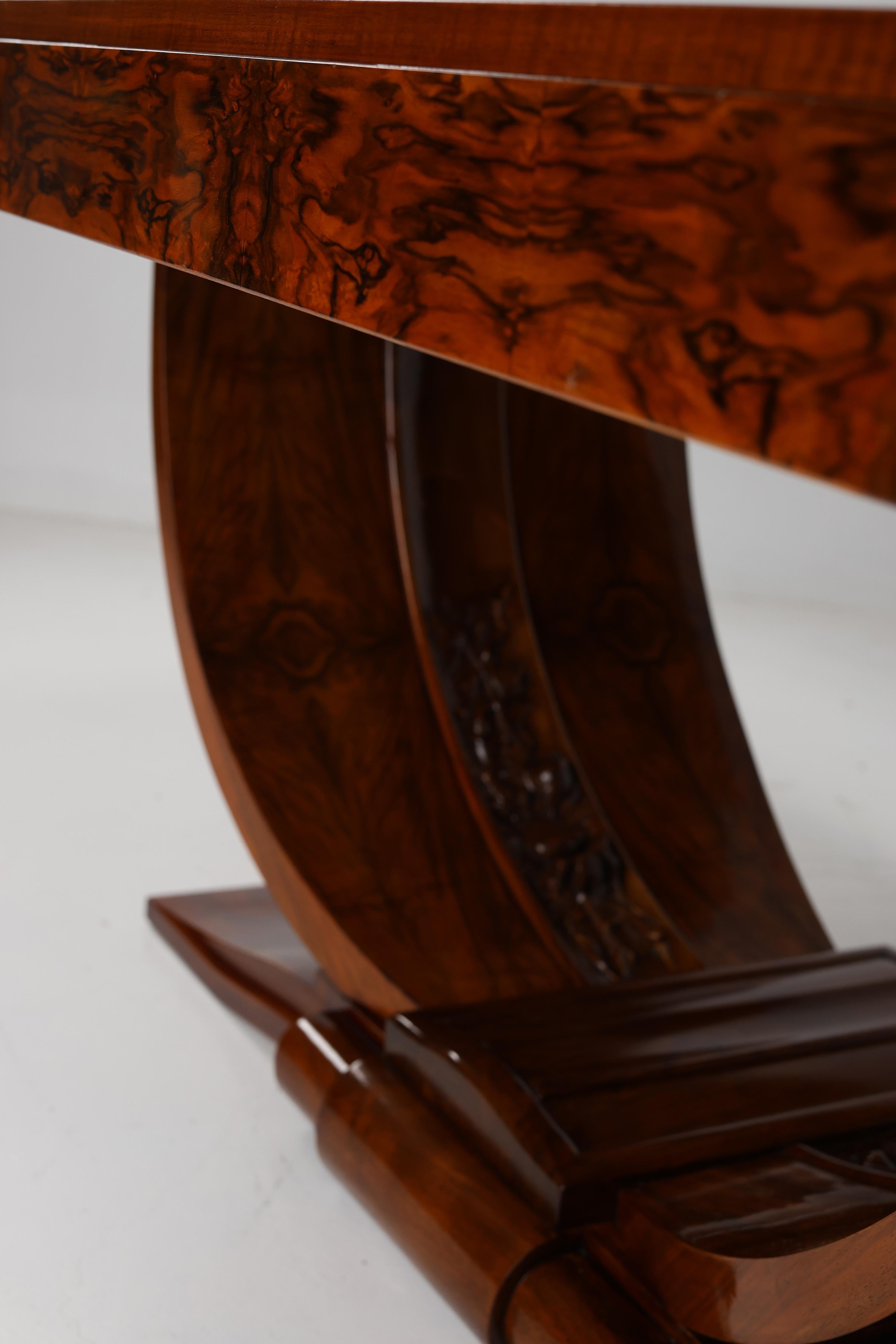 Exceptional Art Deco dining table For Sale 6