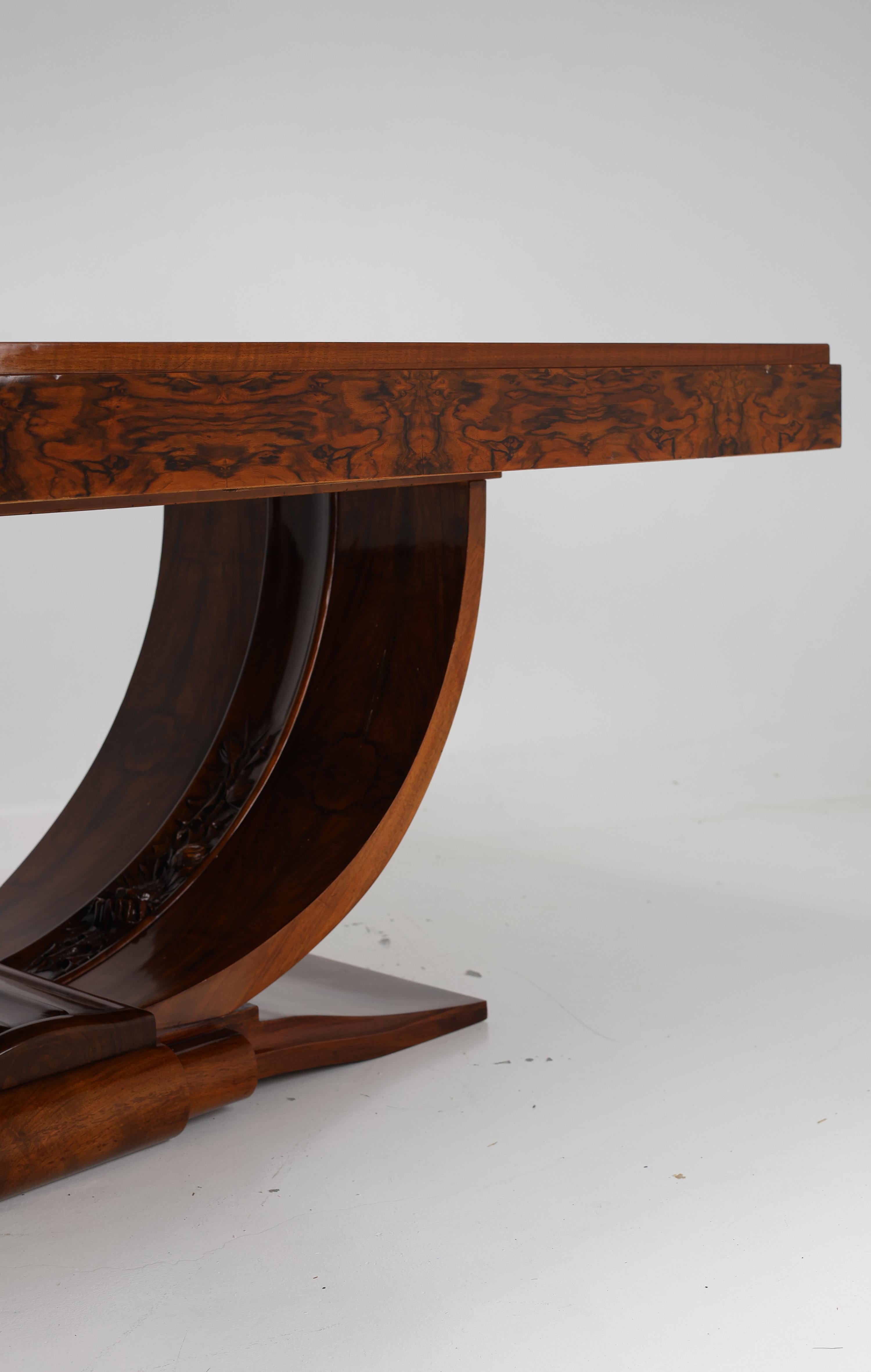 Exceptional Art Deco dining table For Sale 9