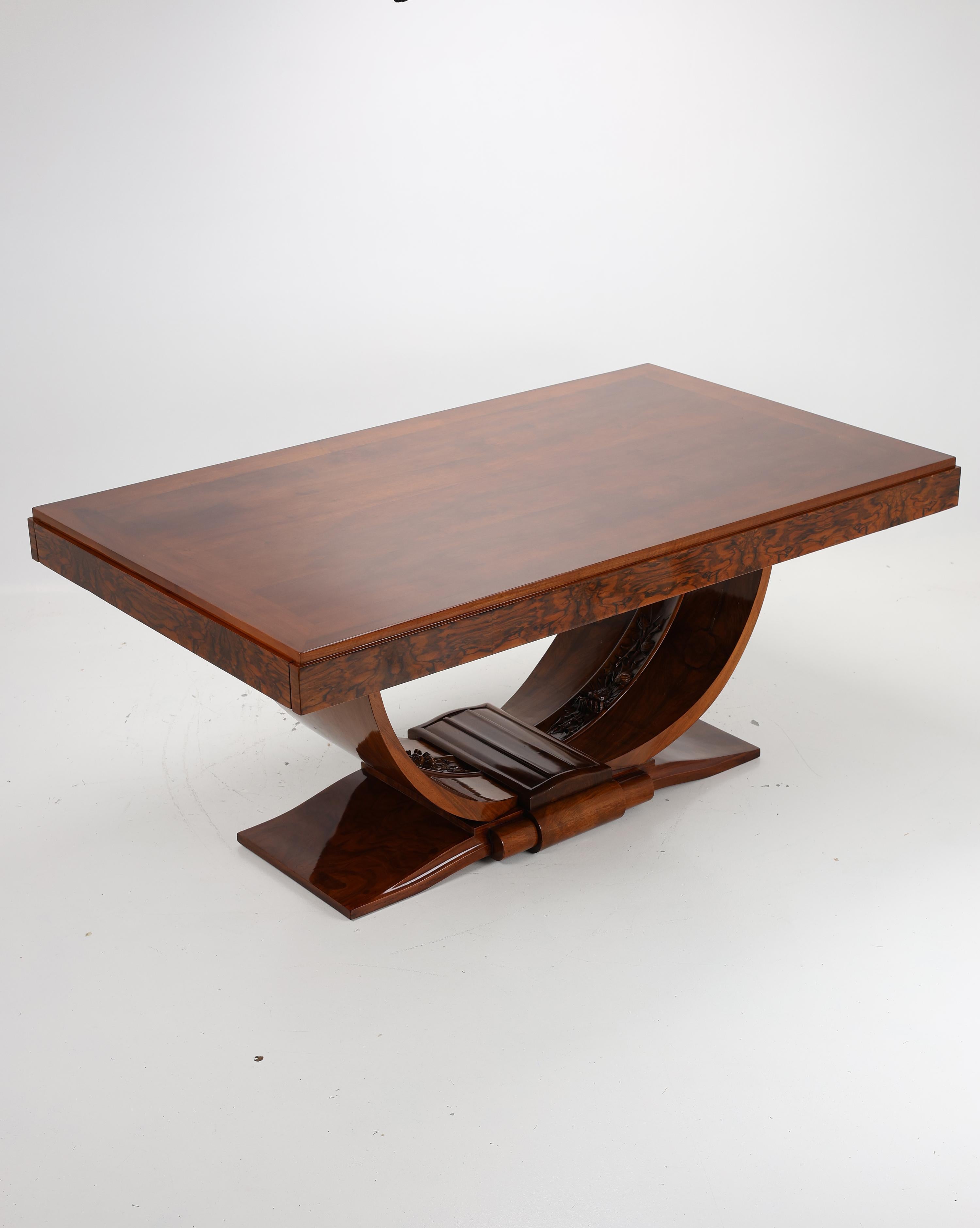 Exceptional Art Deco dining table For Sale 10