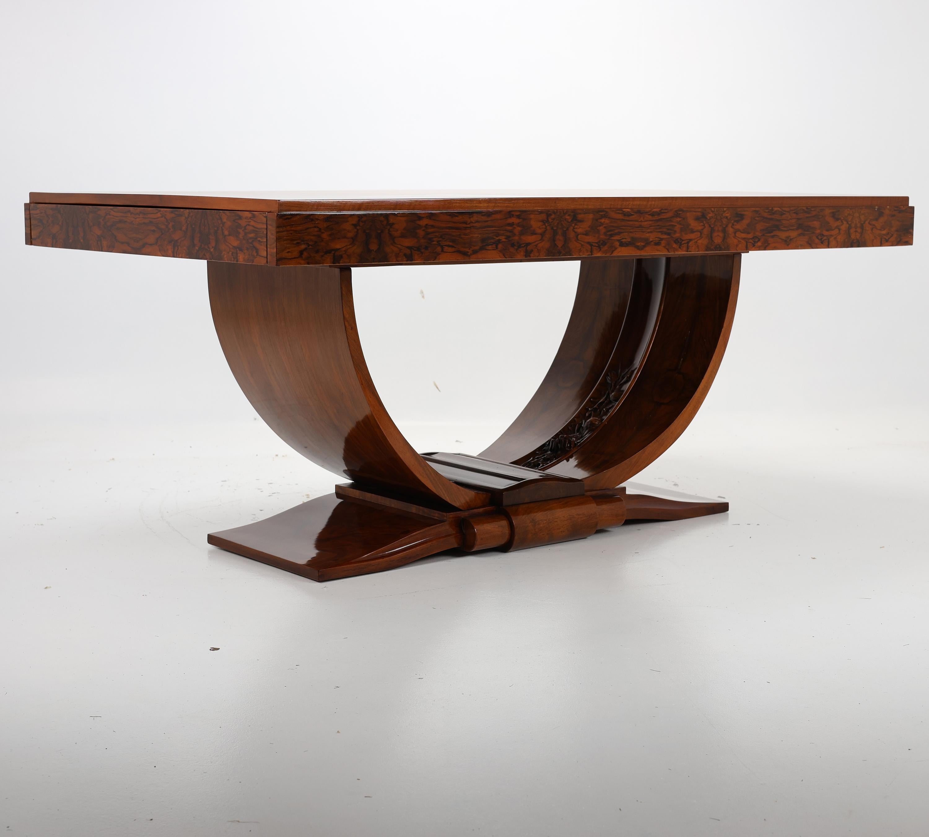 Exceptional Art Deco dining table For Sale 11