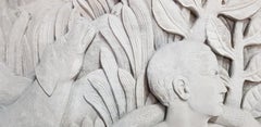 Exceptional Art Deco Limestone Bas-Relief