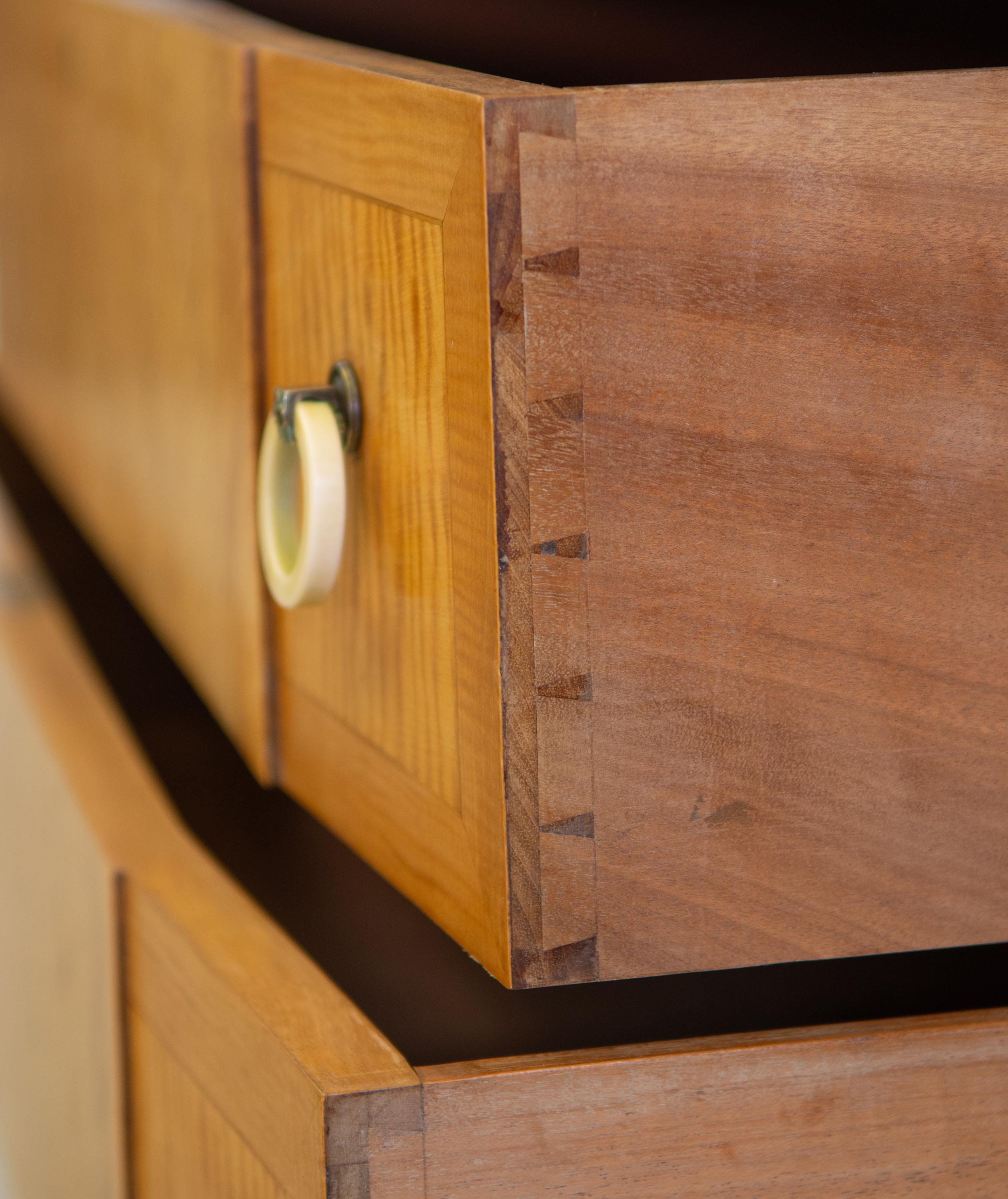 Exceptional Art Deco Maple Chest of Drawers, 1930s 9