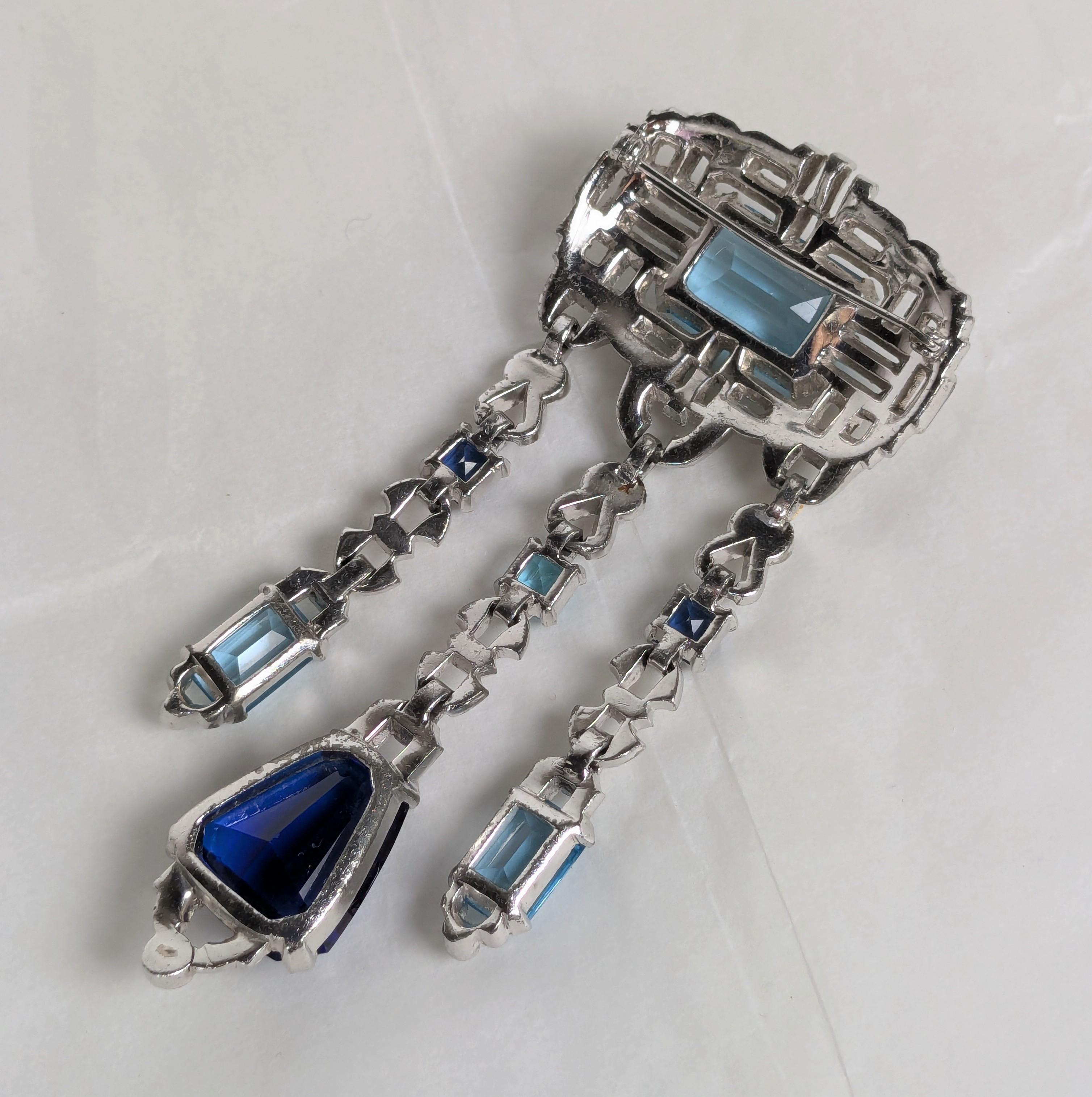 Exceptional Art Deco Mazer Pendant Brooch For Sale 1