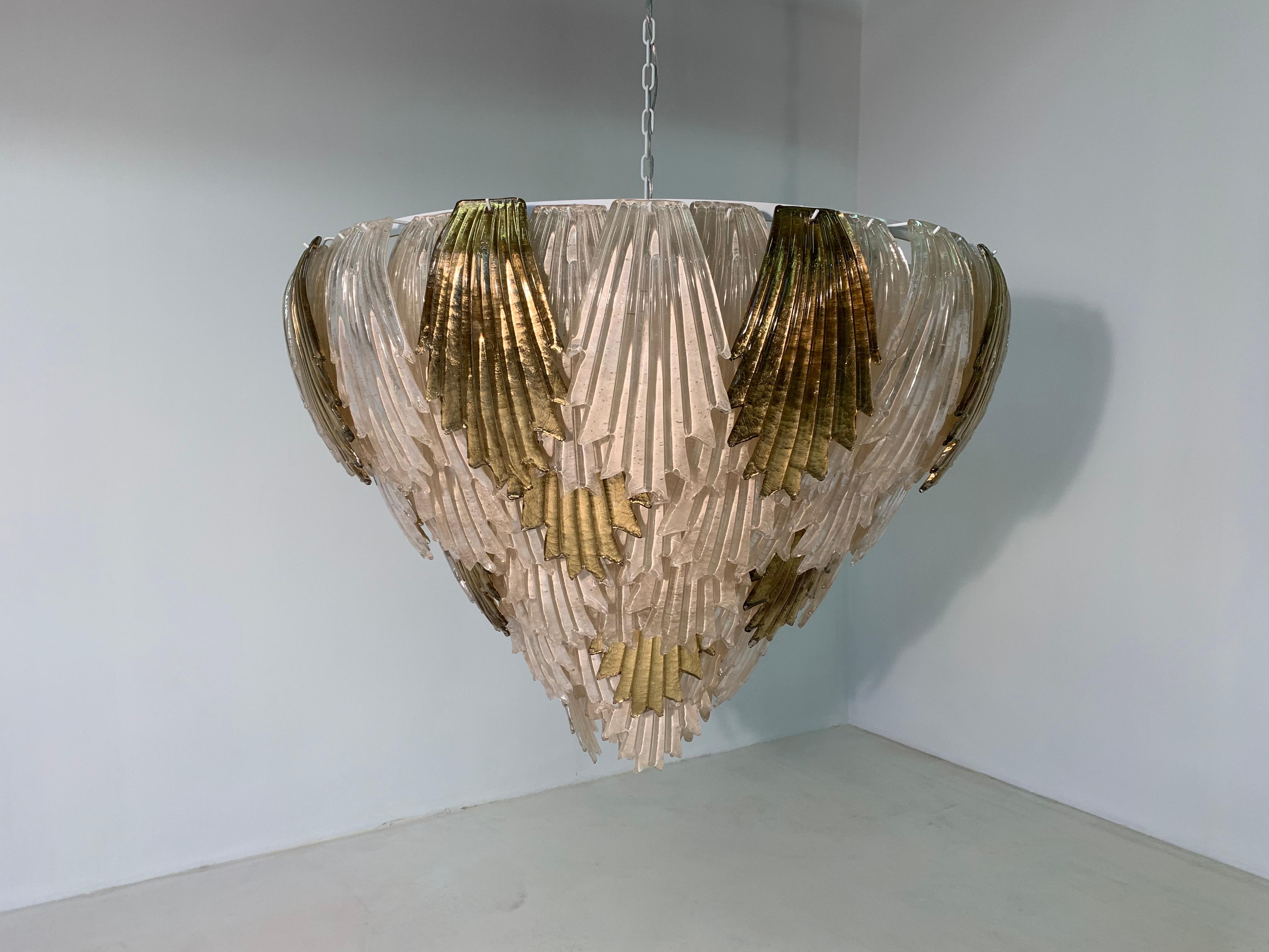 Exceptional Art Deco Murano Glass Chandelier For Sale 4