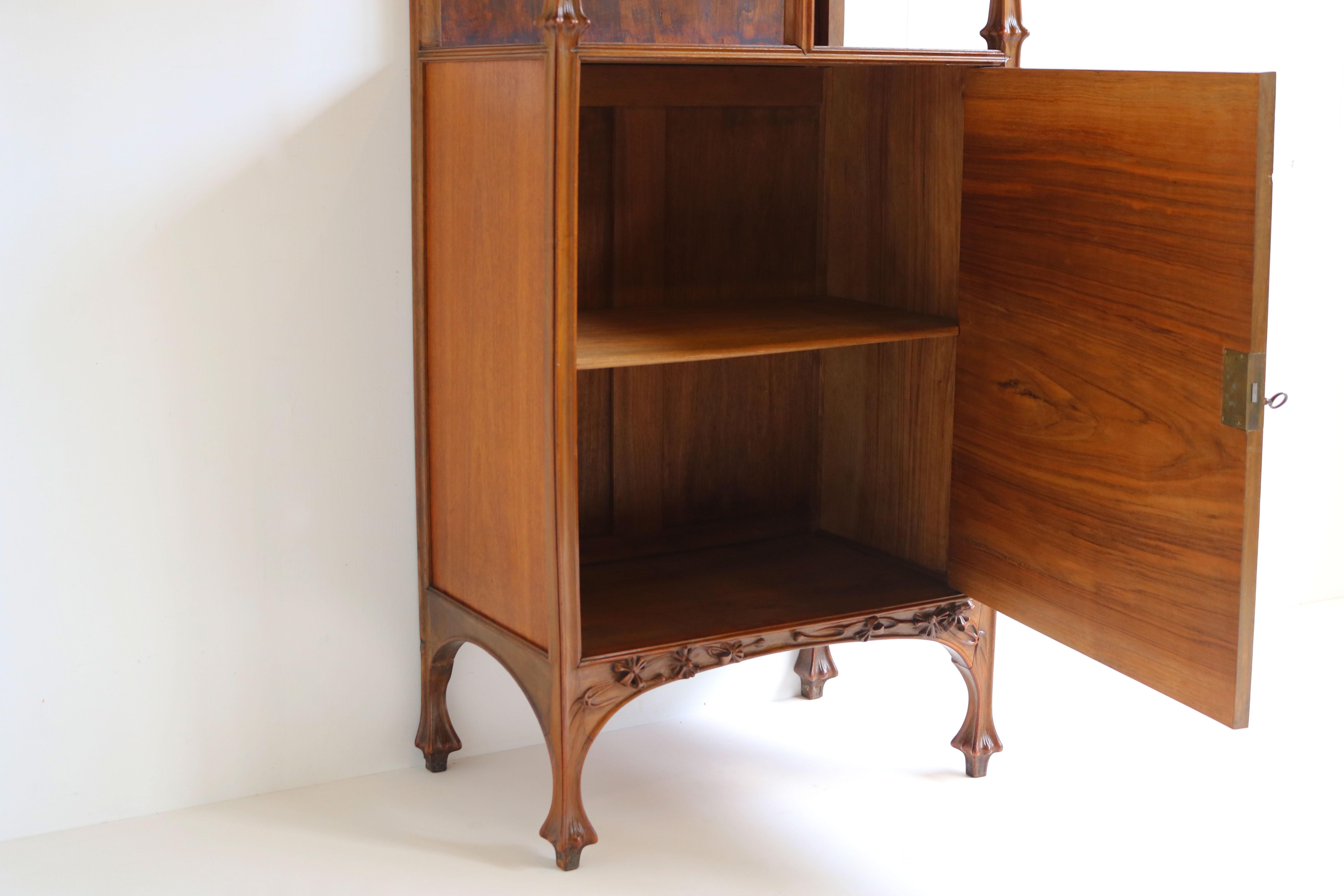 Exceptional Art Nouveau Cabinet by Louis Majorelle 1900 French Antique Nancy 6