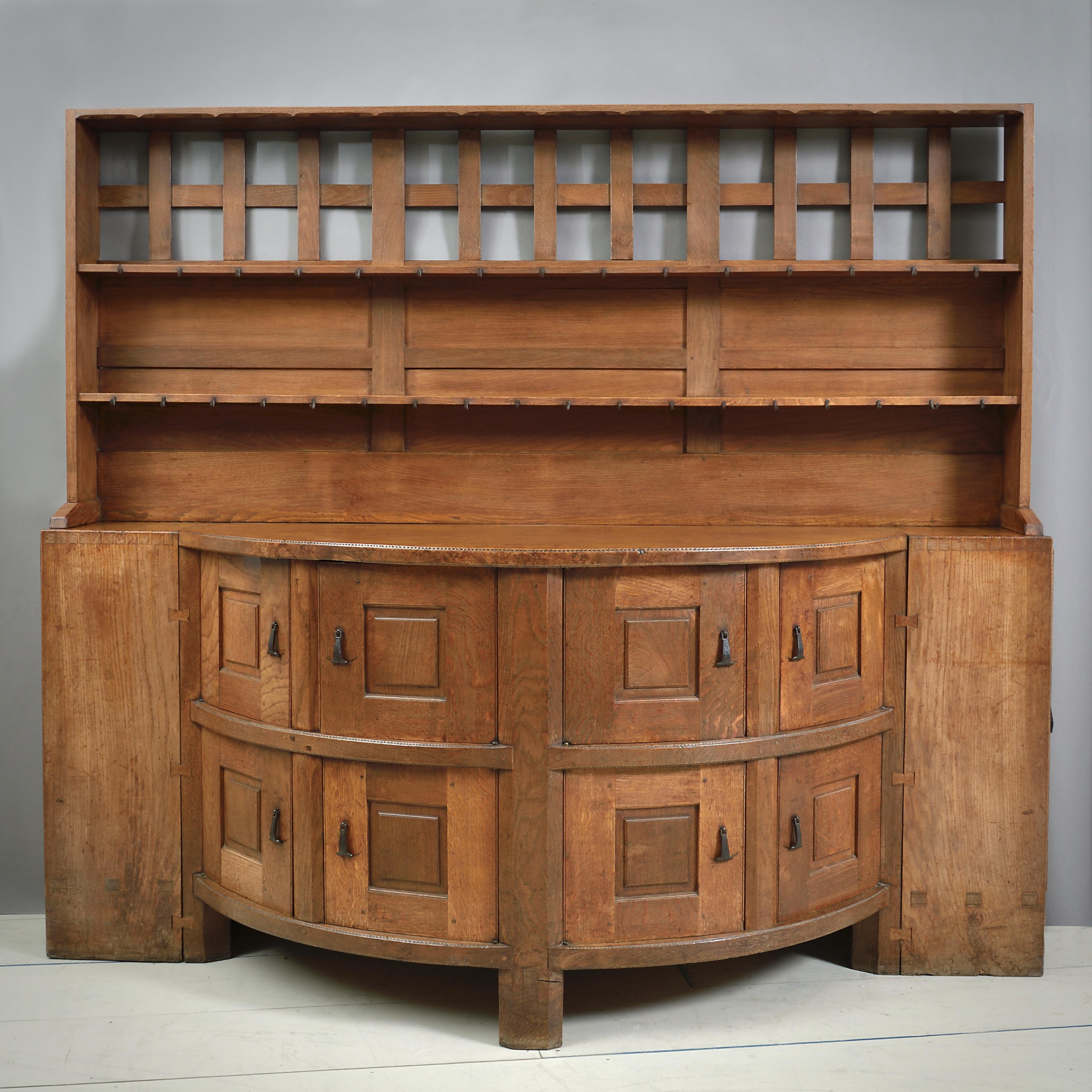 Exceptional Arts & Crafts Oak Dresser by Sidney Barnsley In Good Condition For Sale In London, GB