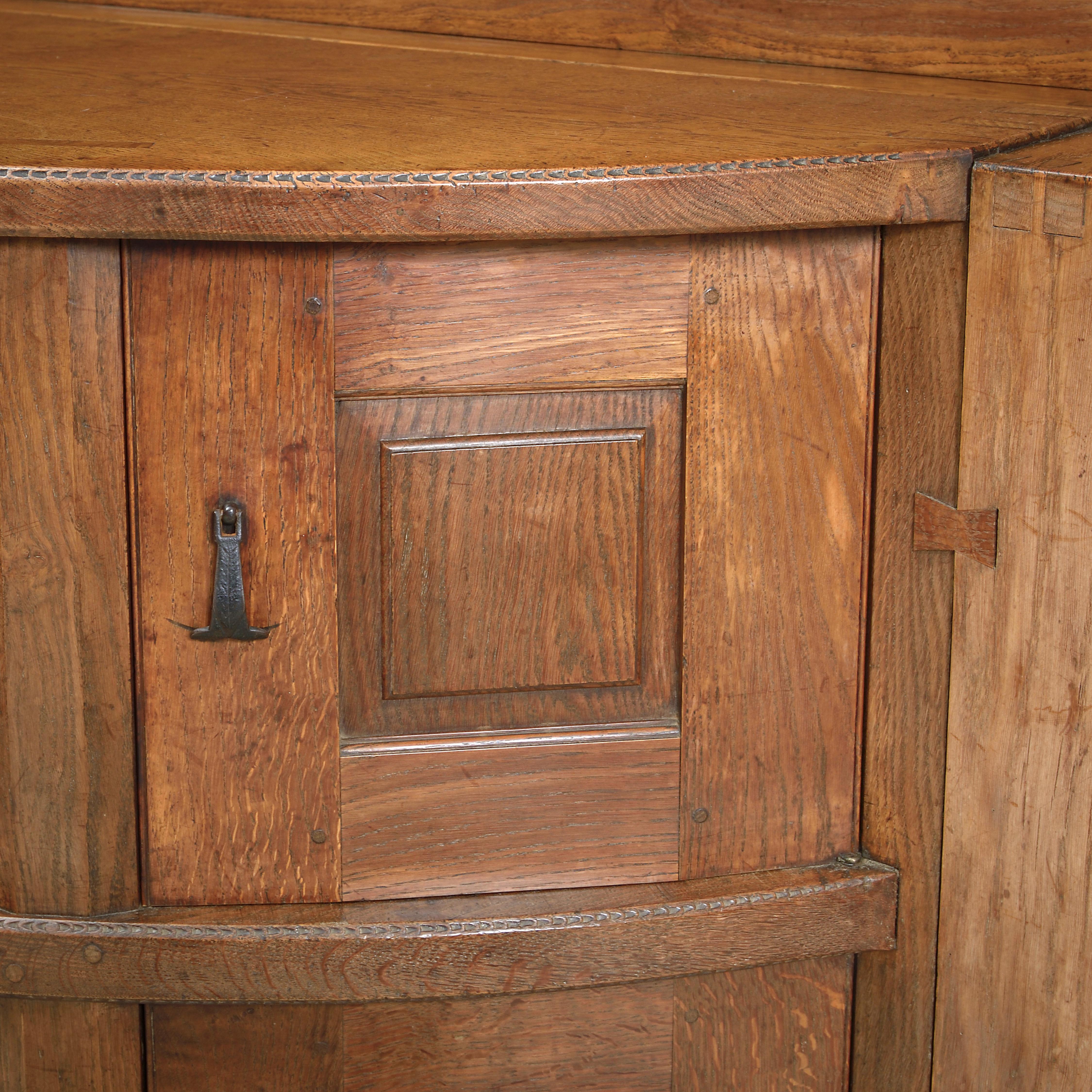 Exceptional Arts & Crafts Oak Dresser by Sidney Barnsley For Sale 1