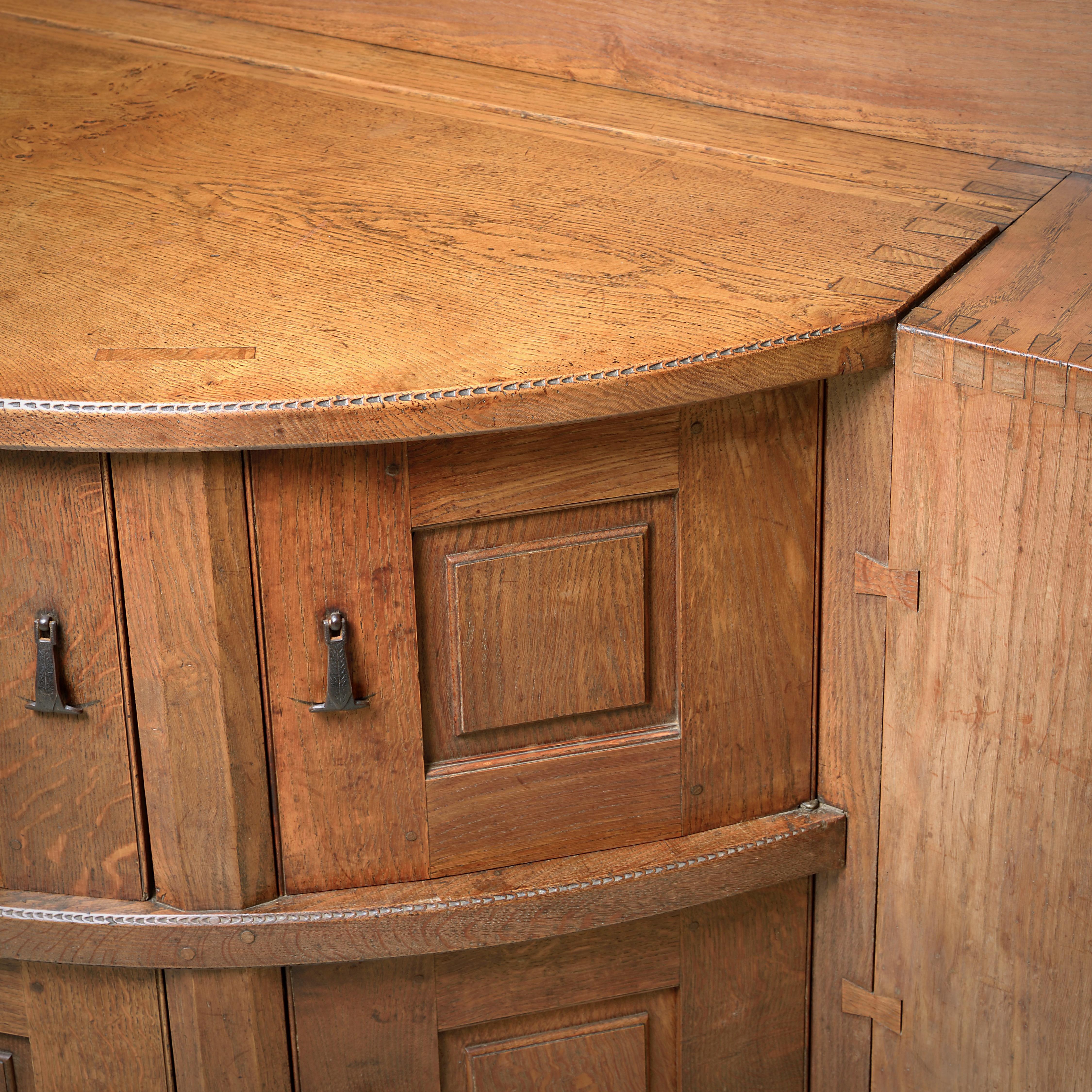 Exceptional Arts & Crafts Oak Dresser by Sidney Barnsley For Sale 2