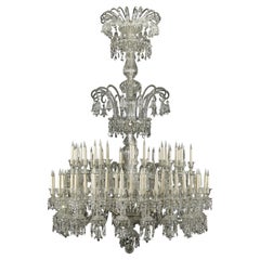 Außergewöhnlicher Baccarat-Kronleuchter und seine zehn Lights an der Wand, Frankreich, CIRCA 1870