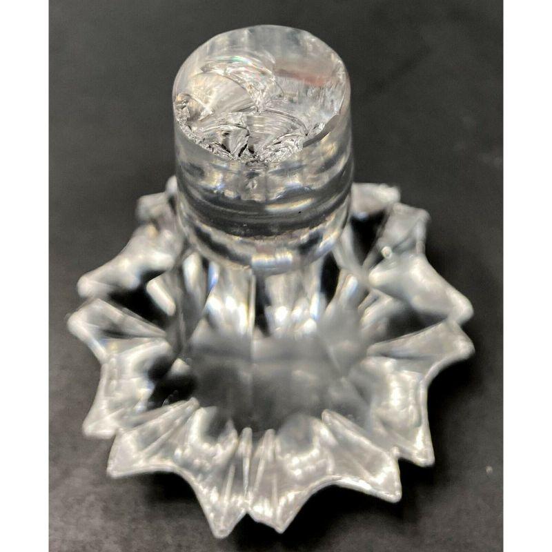 Exceptional Baccarat Cut Glass Tantalus Diamond et Feuilles, circa 1950 For Sale 2