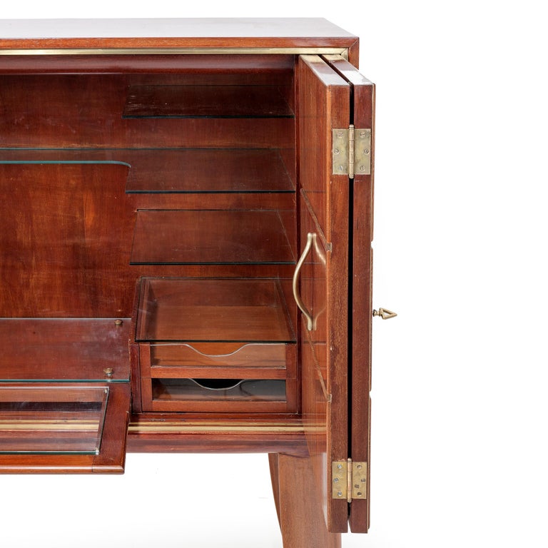 Mid-20th Century Art Deco, Italian Exceptional Bar Cabinet by Guglielmo Ulrich For Sale