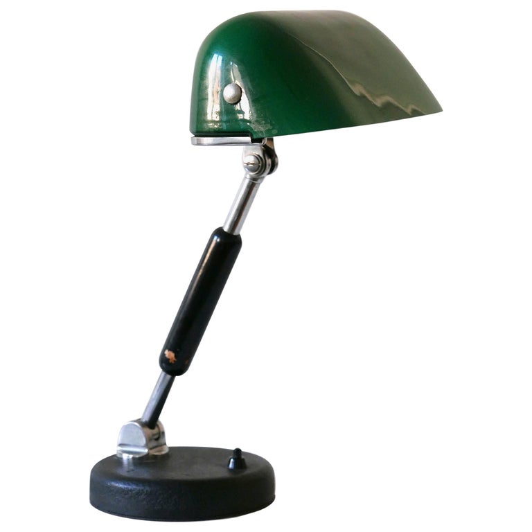 Bauhaus bankers table lamp, 1930s, offered by MUNICHMODERN