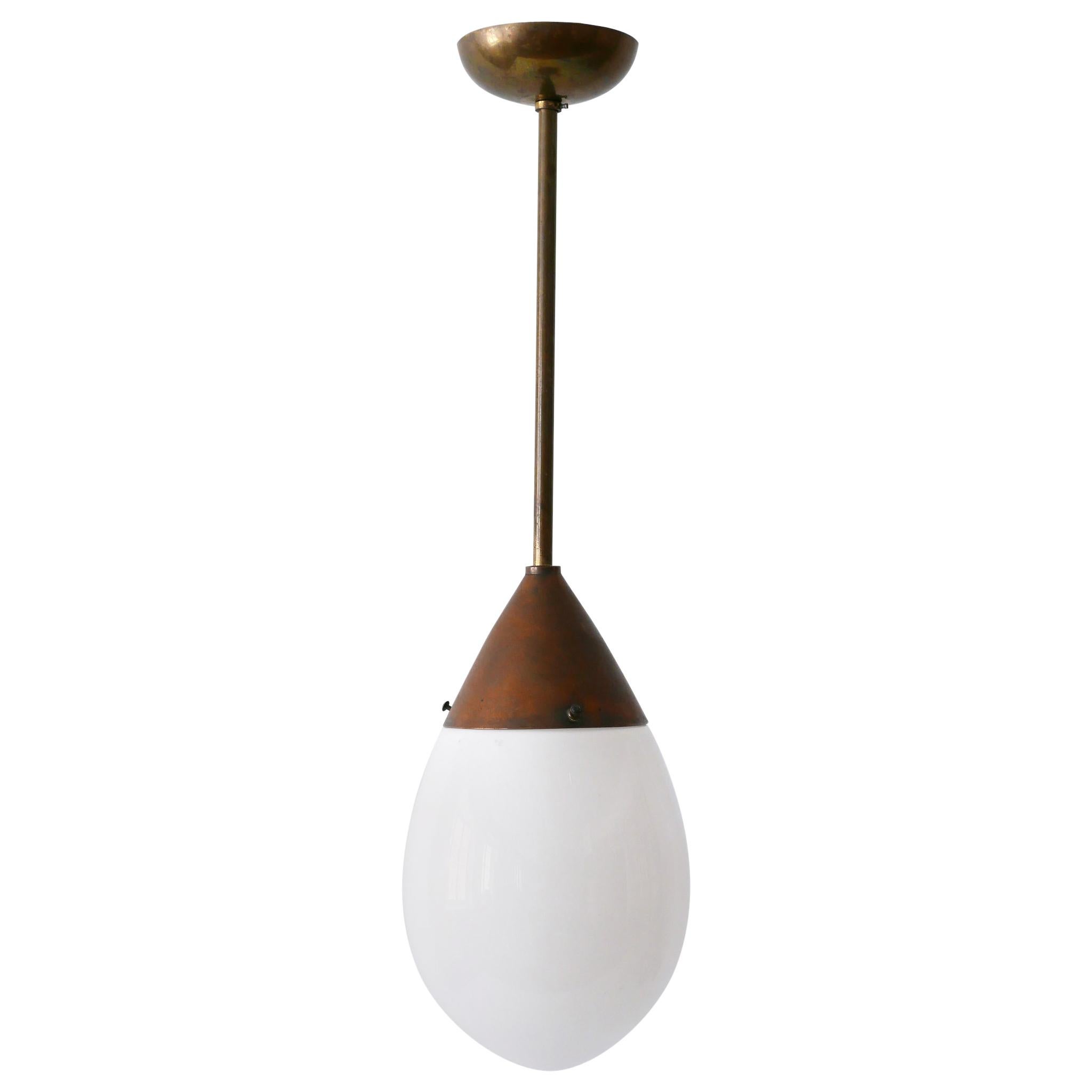 Exceptional Bauhaus Pendant Lamp or Hanging Light Drop by Siemens 1920s, Germany For Sale