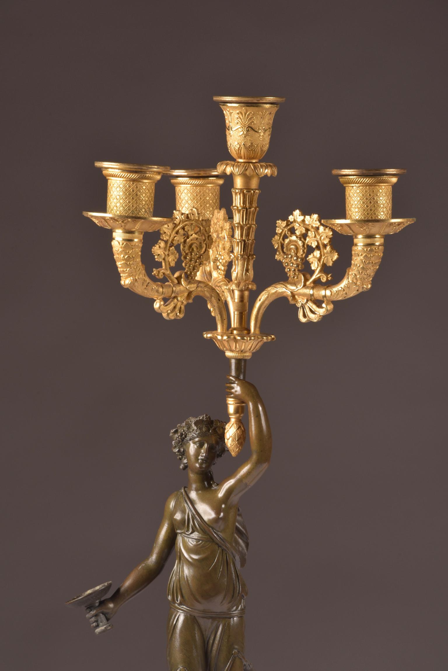 Außergewöhnlich schöner Kandelaber:: Pierre-Philippe Thomire zugeschrieben:: 1810 (Empire)