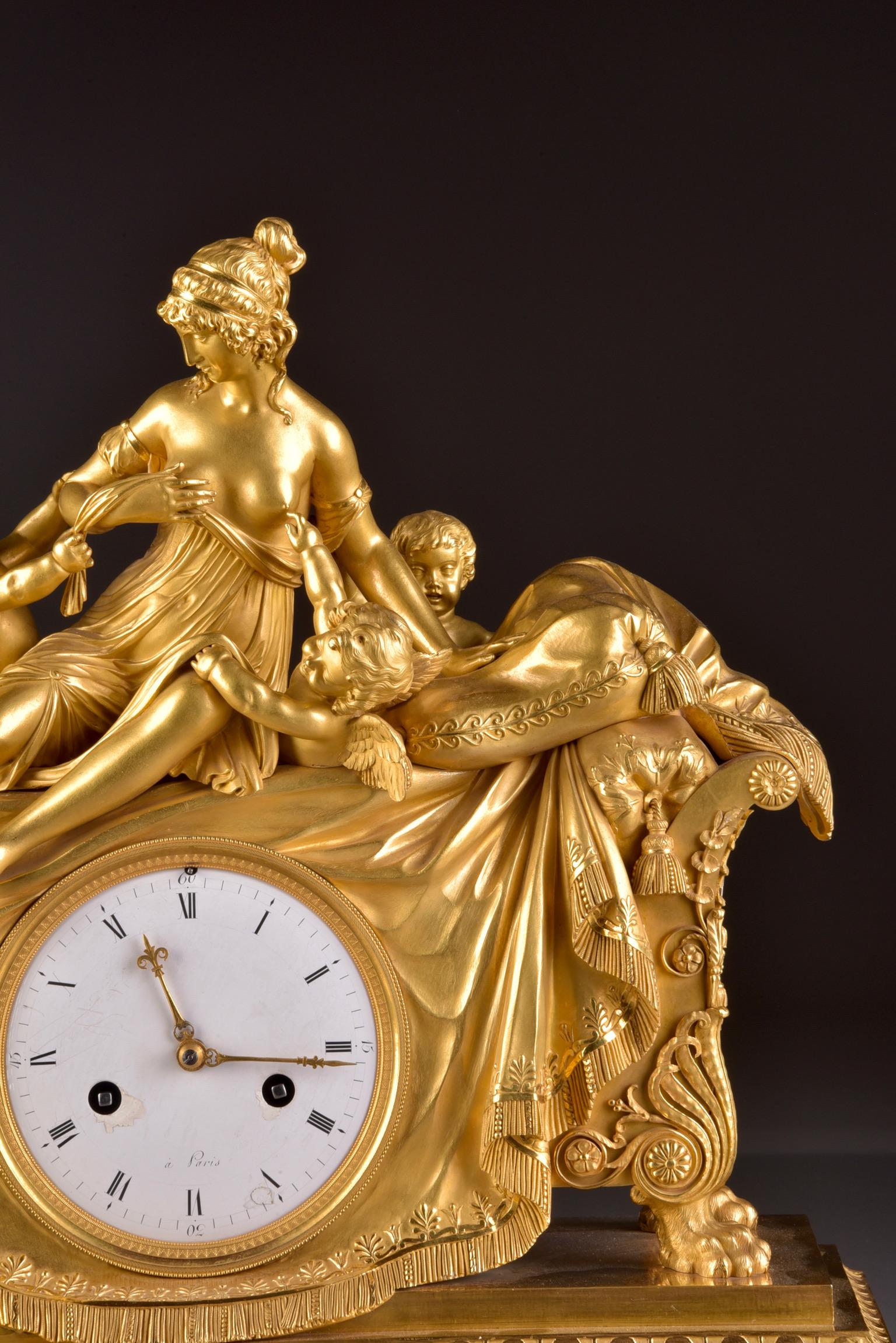 Gilt Exceptional Beautiful Rare Large French Attributed to Claude Galle, '1759-1816' For Sale