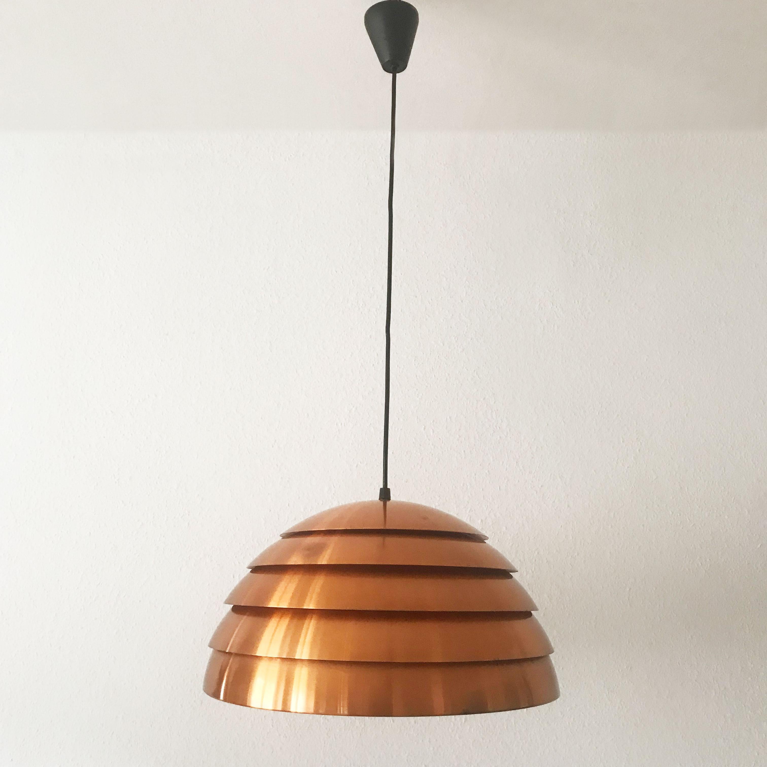 Mid-20th Century Exceptional Beehive Pendant Lamp by Hans-Agne Jakobsson, Sweden, 1960s For Sale