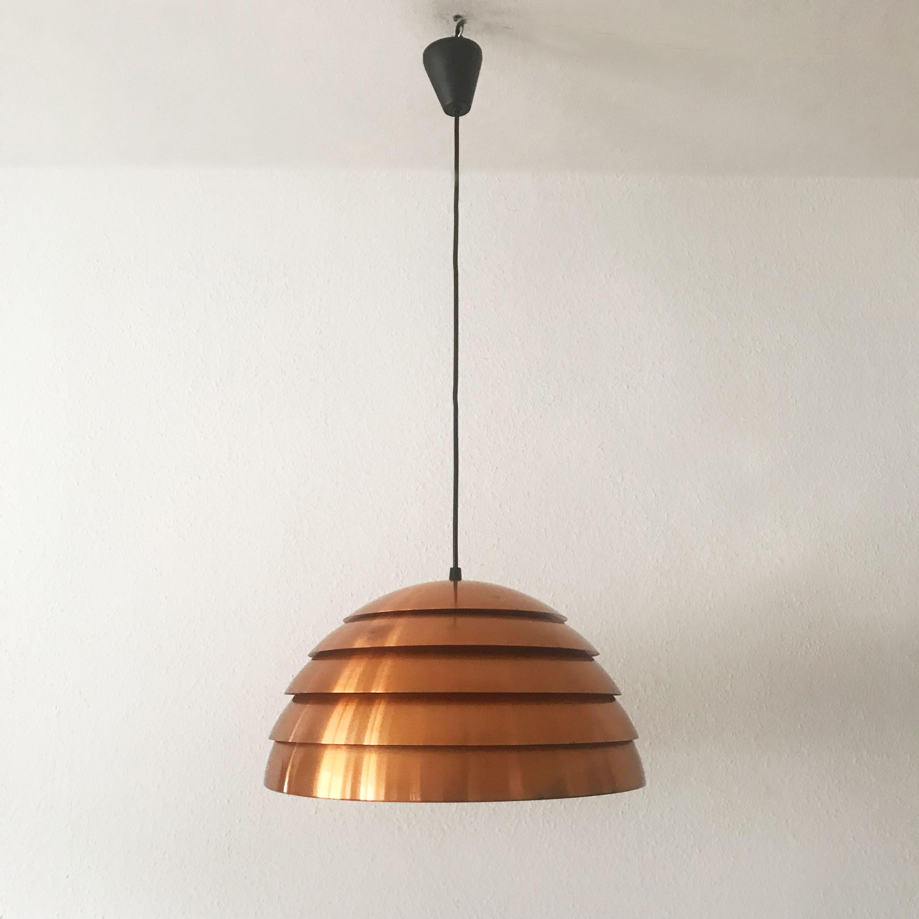 Brass Exceptional Beehive Pendant Lamp by Hans-Agne Jakobsson, Sweden, 1960s For Sale