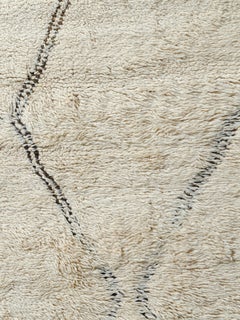 Exceptional Beni Ouarain Moroccan Abstract Carpet curated by Breuckelen Berber