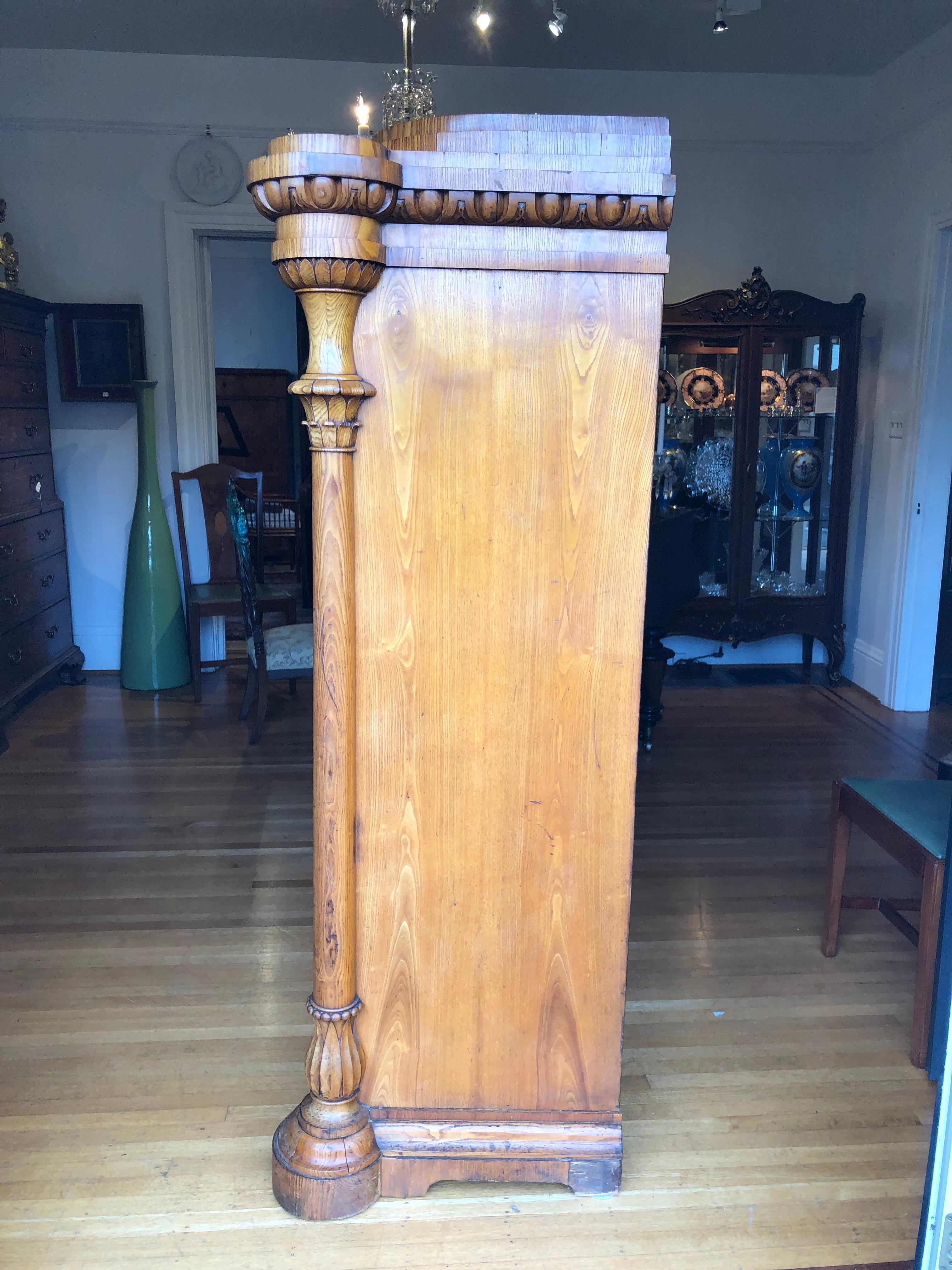 Early 19th Century Exceptional Biedermeier Secretaire a Abatant Baltic Walnut, German, circa 1830 For Sale