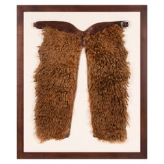 Antique Exceptional, Blonde Wooly Angora Chaps, ca 1880-1920